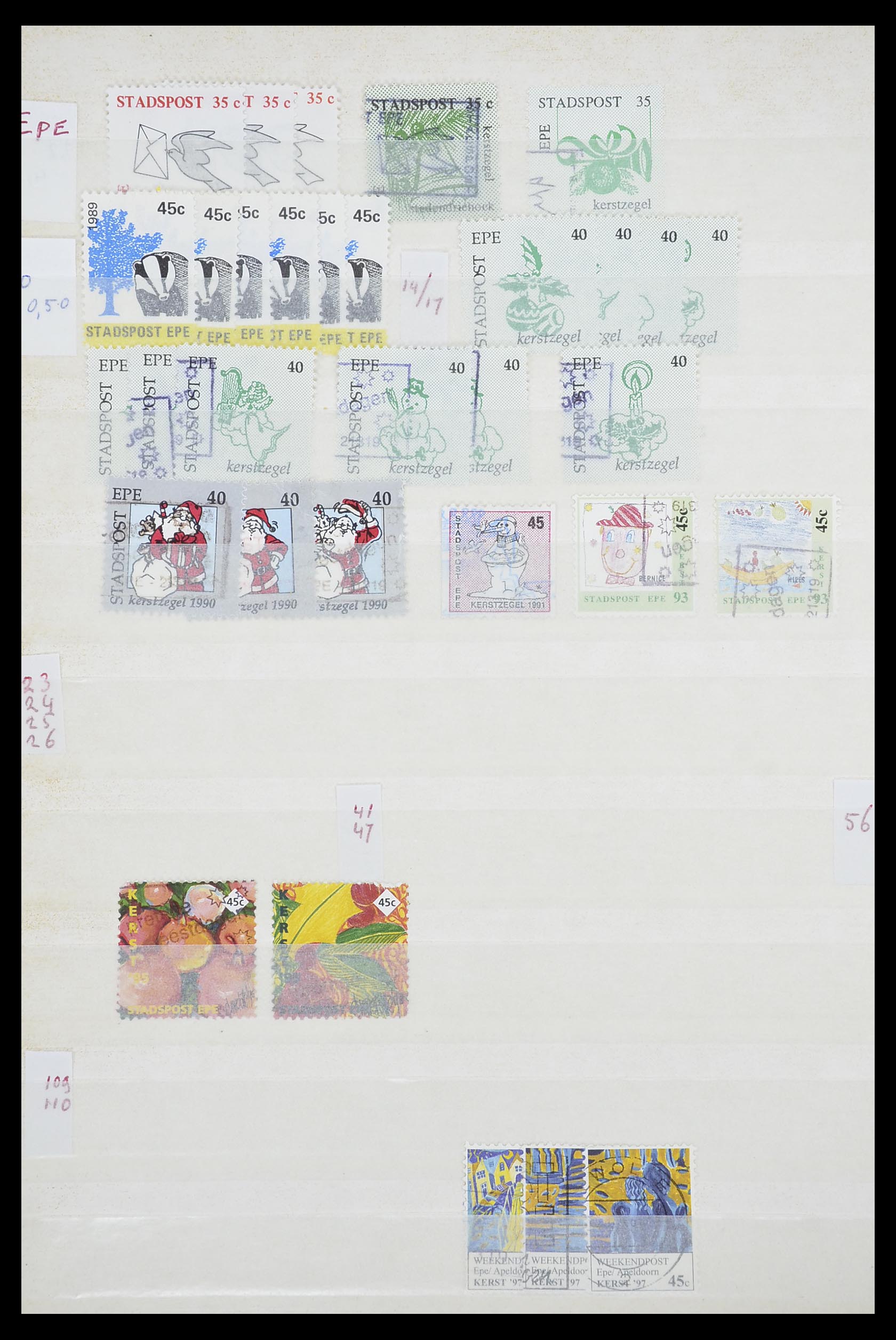 33543 512 - Postzegelverzameling 33543 Nederland stadspost 1969-2017.