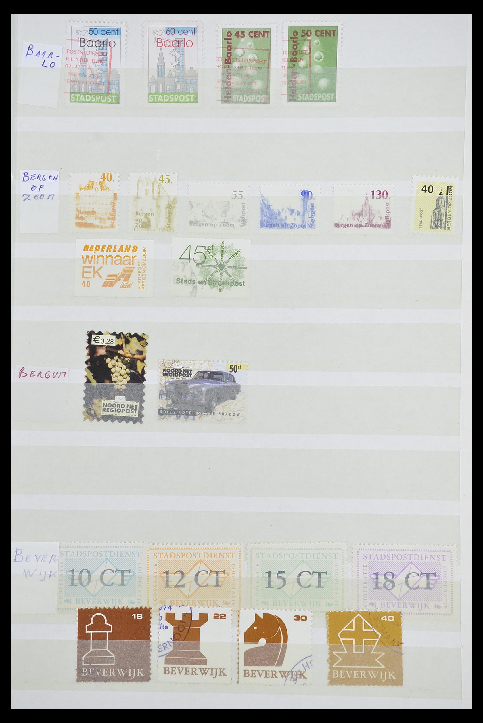 33543 534 - Postzegelverzameling 33543 Nederland stadspost 1969-2017.