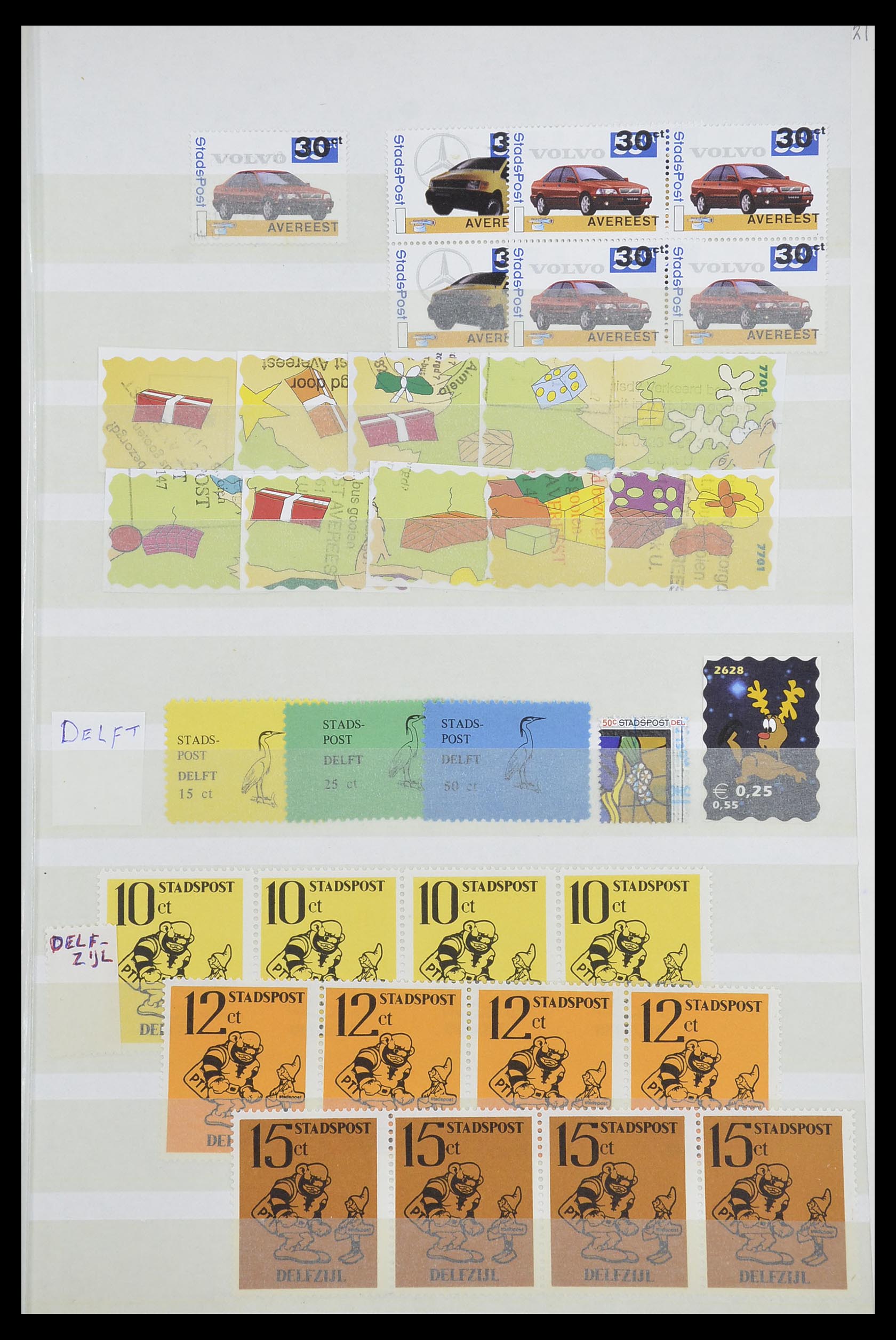 33543 540 - Postzegelverzameling 33543 Nederland stadspost 1969-2017.