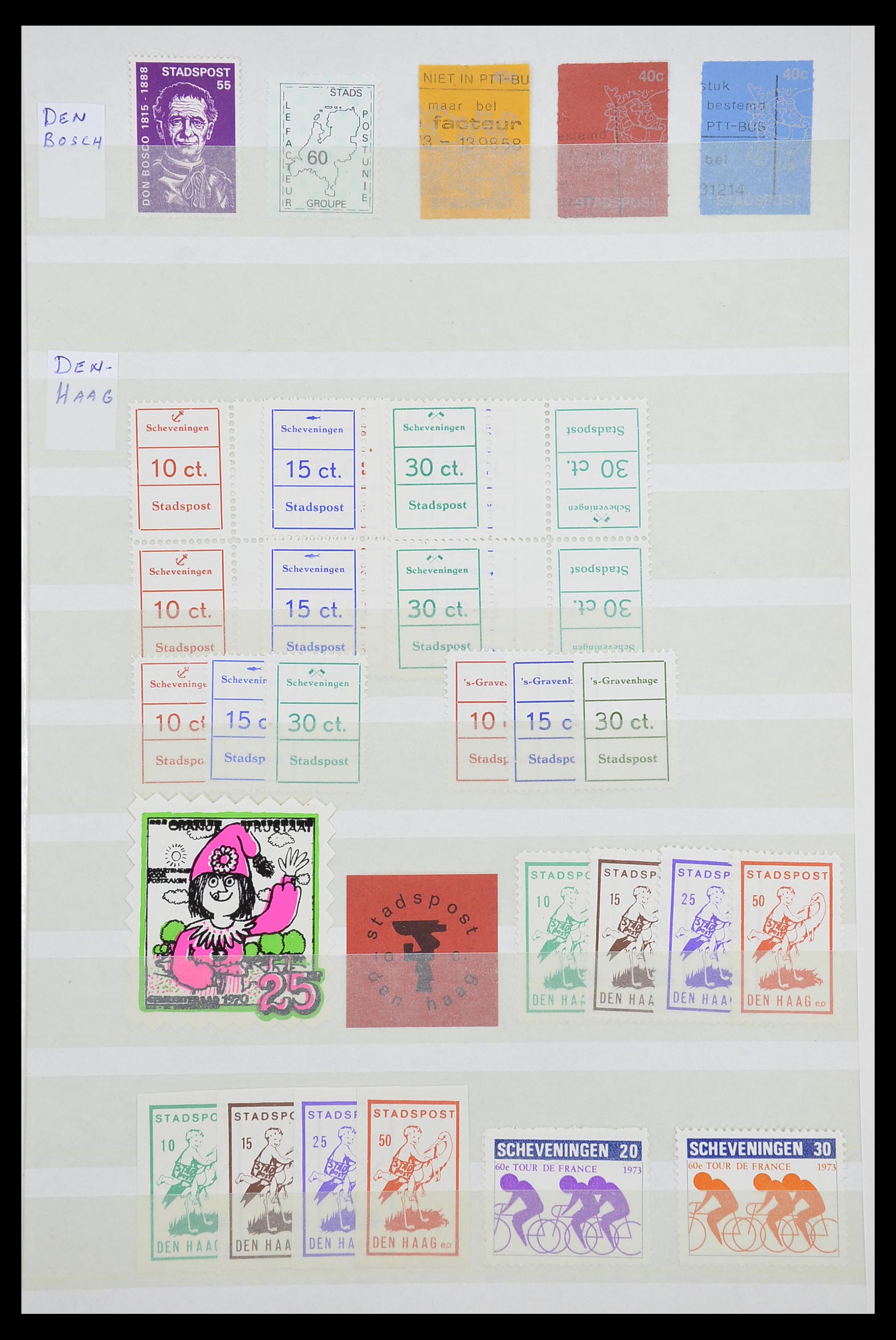 33543 542 - Postzegelverzameling 33543 Nederland stadspost 1969-2017.