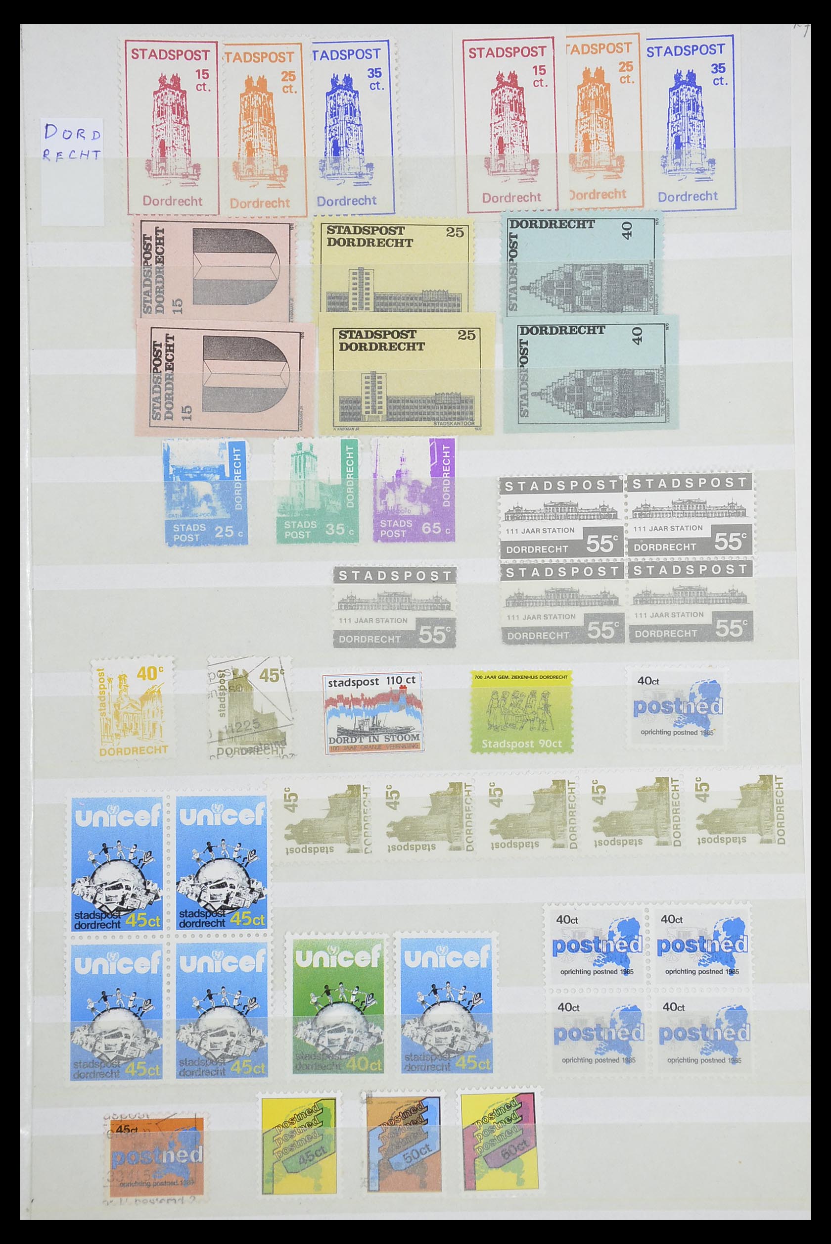 33543 546 - Postzegelverzameling 33543 Nederland stadspost 1969-2017.
