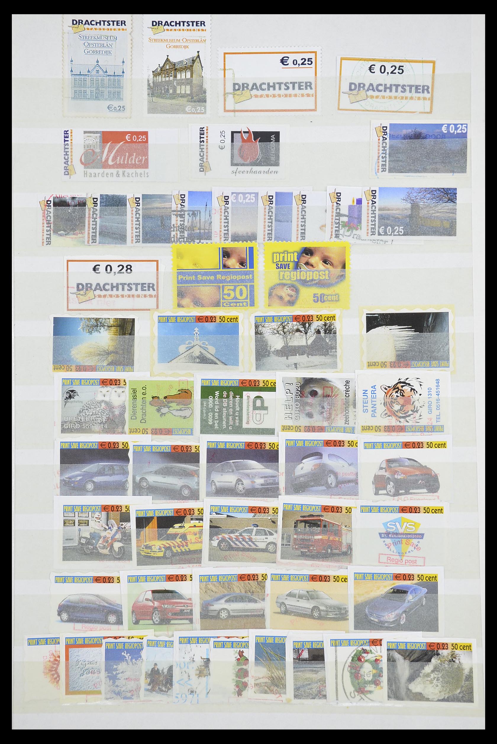 33543 548 - Postzegelverzameling 33543 Nederland stadspost 1969-2017.