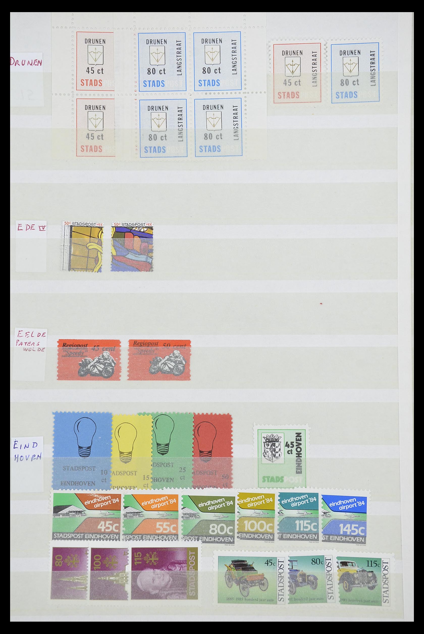 33543 550 - Postzegelverzameling 33543 Nederland stadspost 1969-2017.