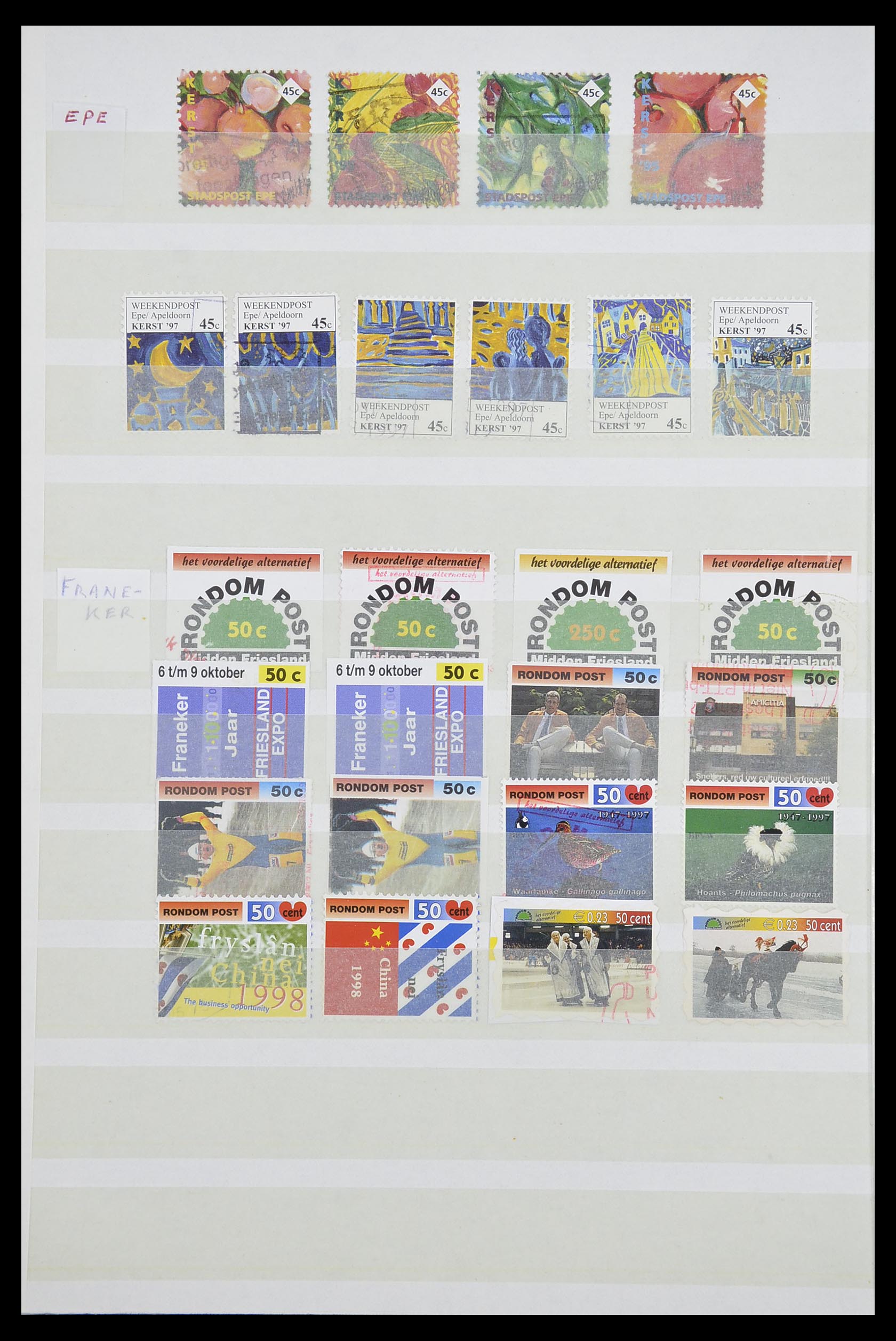33543 553 - Postzegelverzameling 33543 Nederland stadspost 1969-2017.