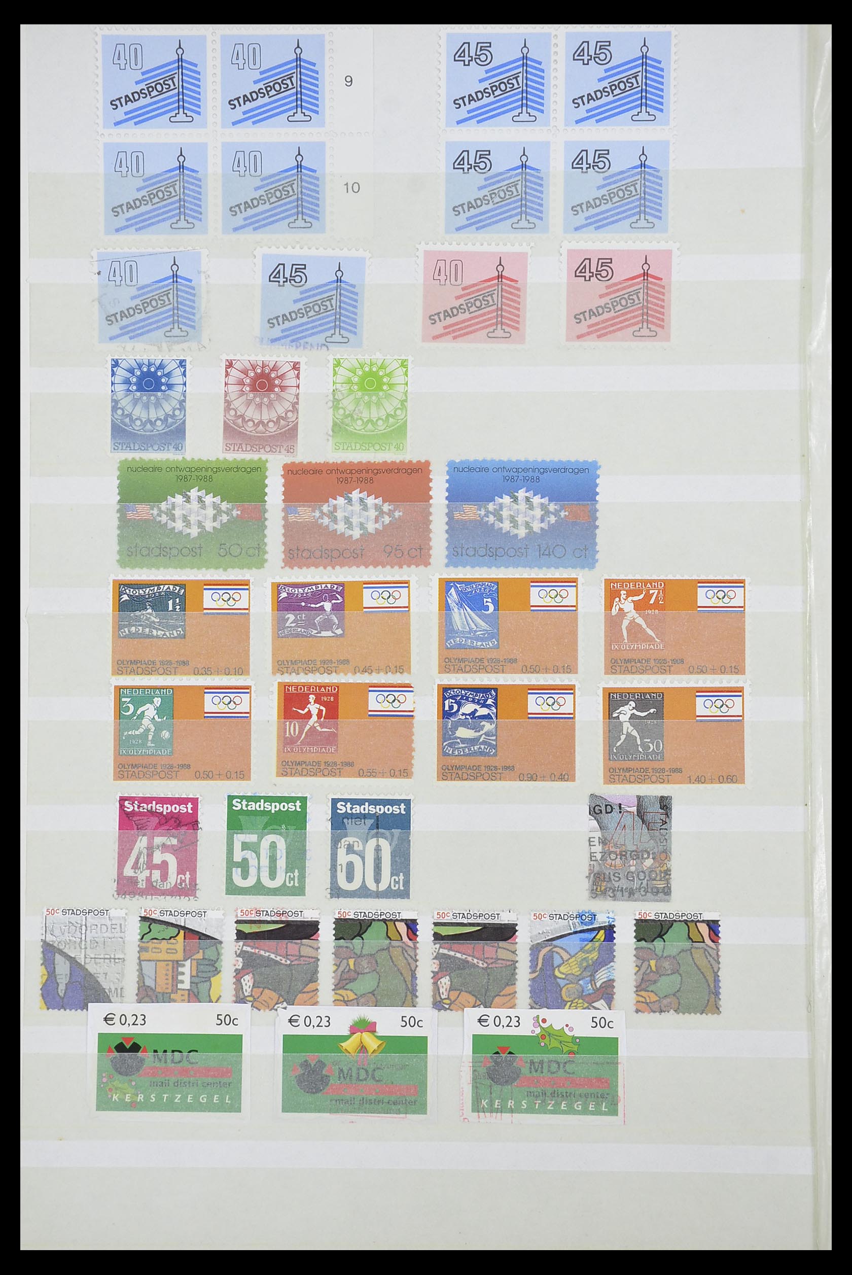 33543 555 - Postzegelverzameling 33543 Nederland stadspost 1969-2017.