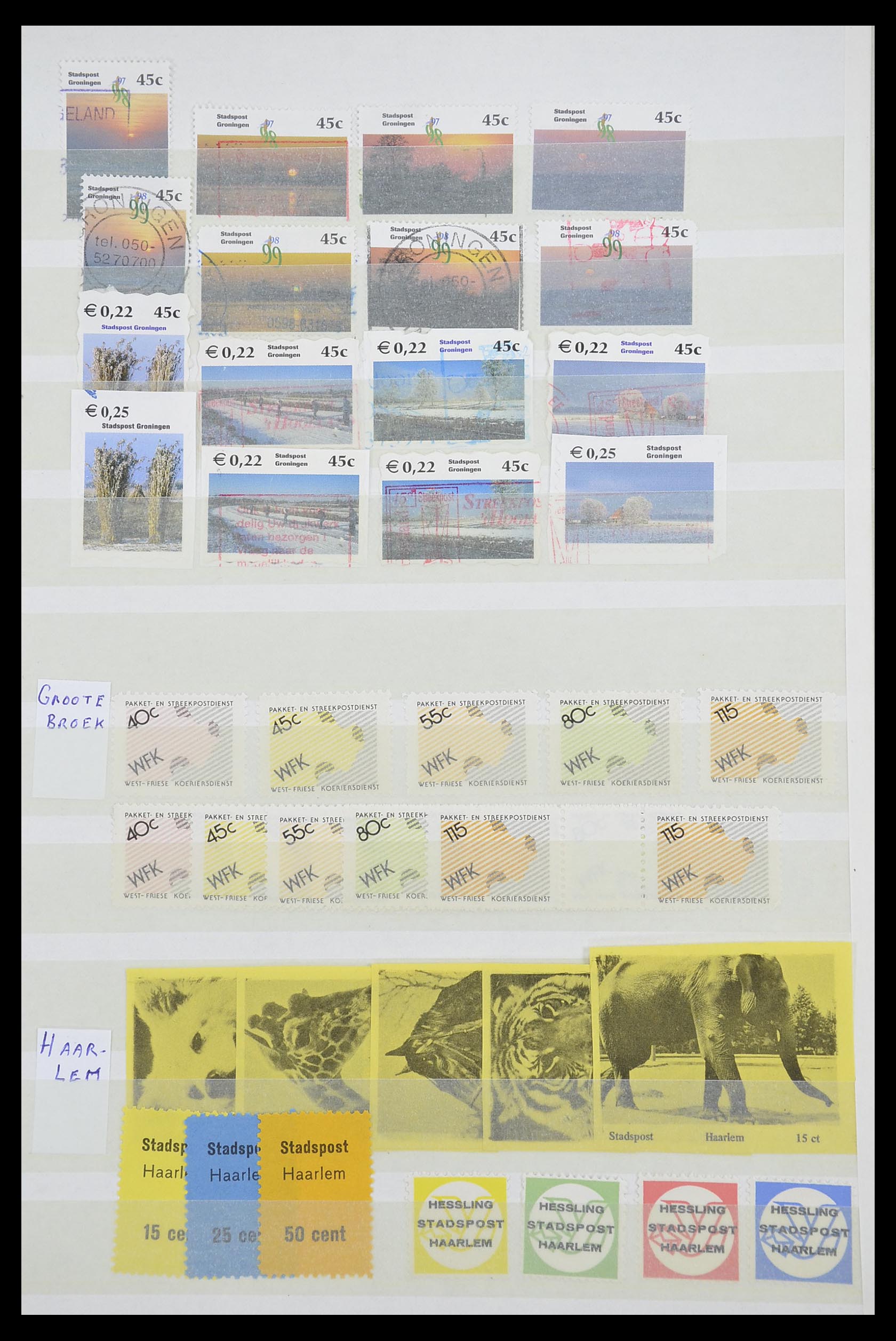 33543 558 - Postzegelverzameling 33543 Nederland stadspost 1969-2017.