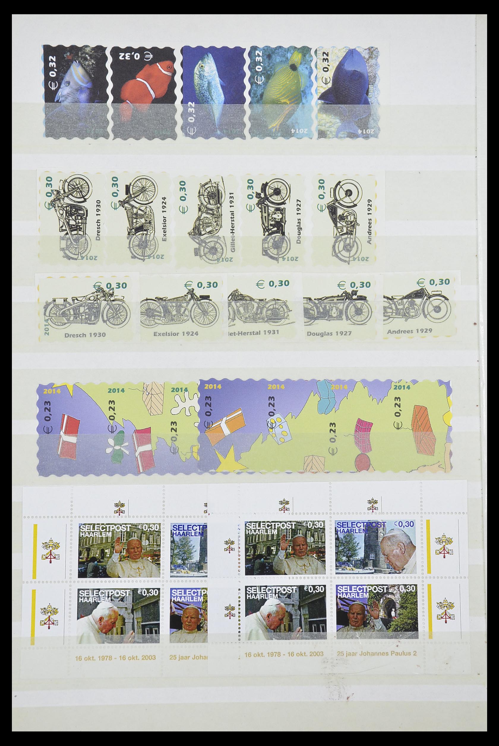 33543 563 - Postzegelverzameling 33543 Nederland stadspost 1969-2017.