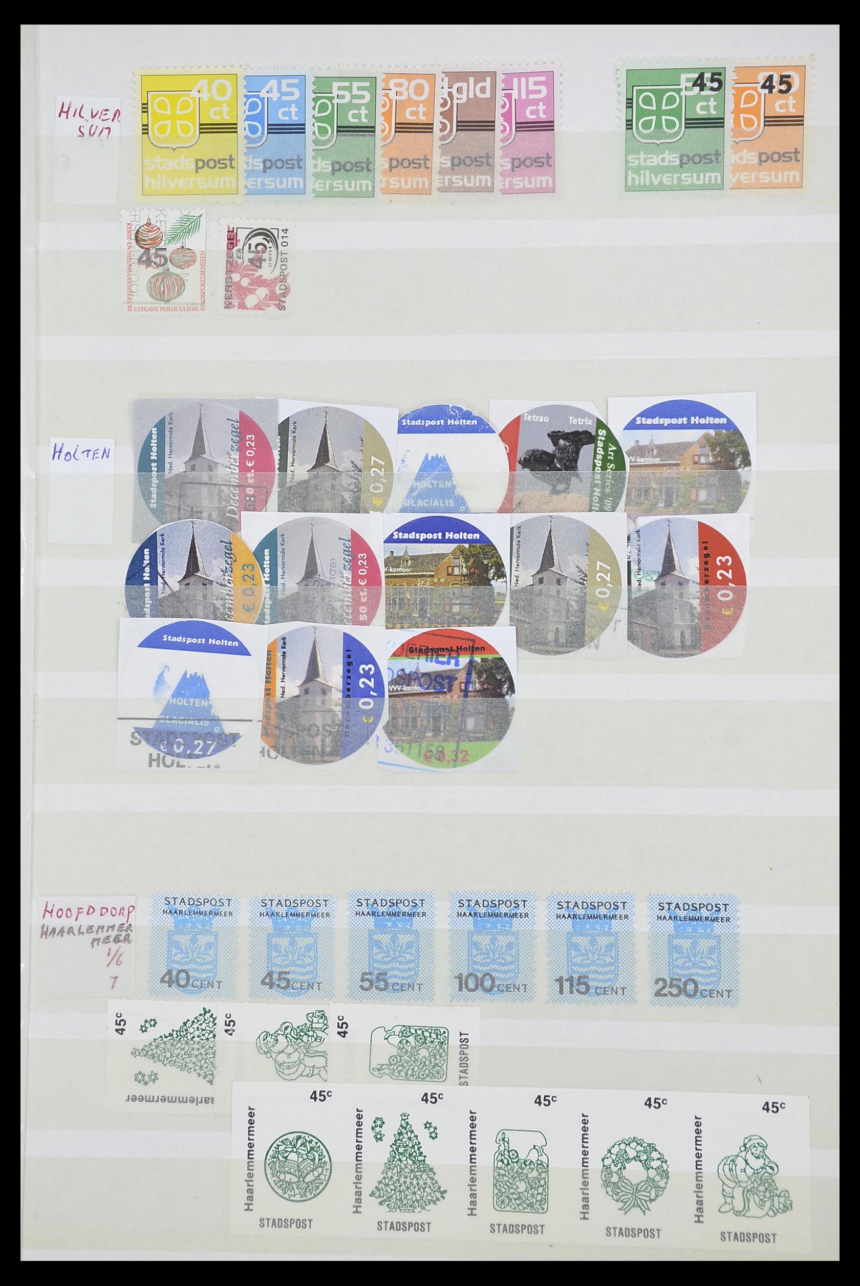 33543 568 - Postzegelverzameling 33543 Nederland stadspost 1969-2017.