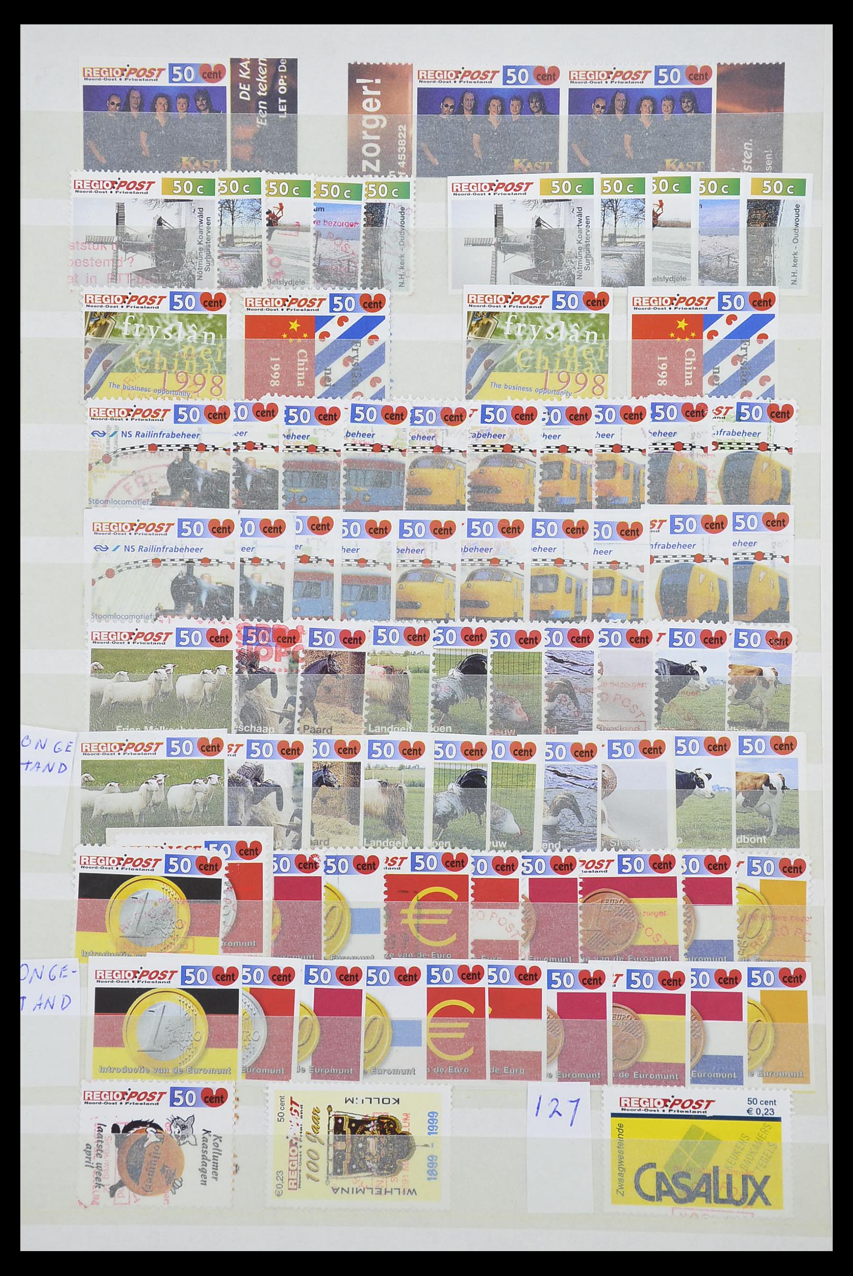 33543 574 - Postzegelverzameling 33543 Nederland stadspost 1969-2017.