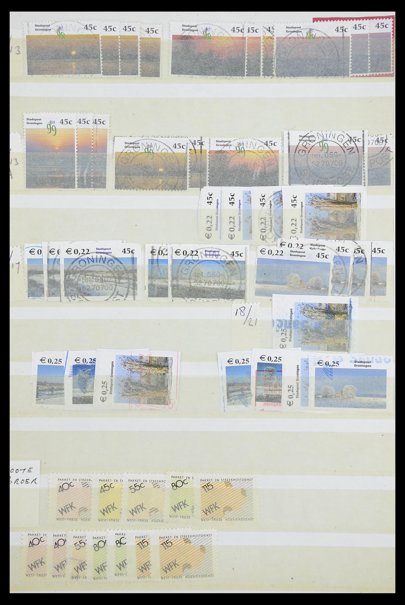 33543 595 - Postzegelverzameling 33543 Nederland stadspost 1969-2017.