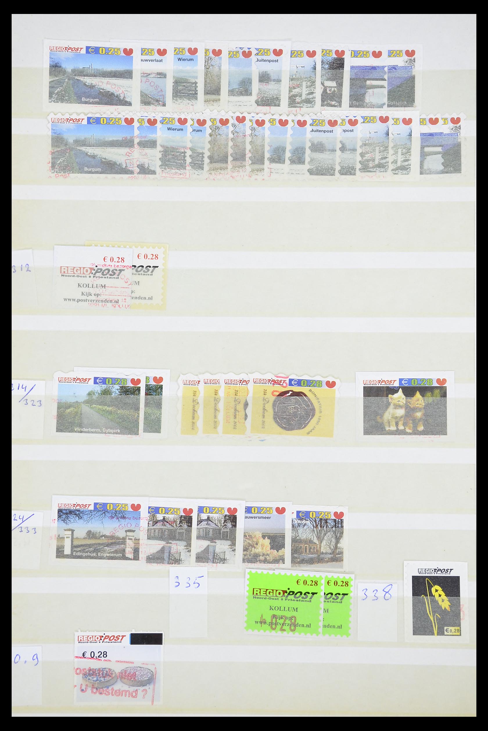33543 629 - Postzegelverzameling 33543 Nederland stadspost 1969-2017.