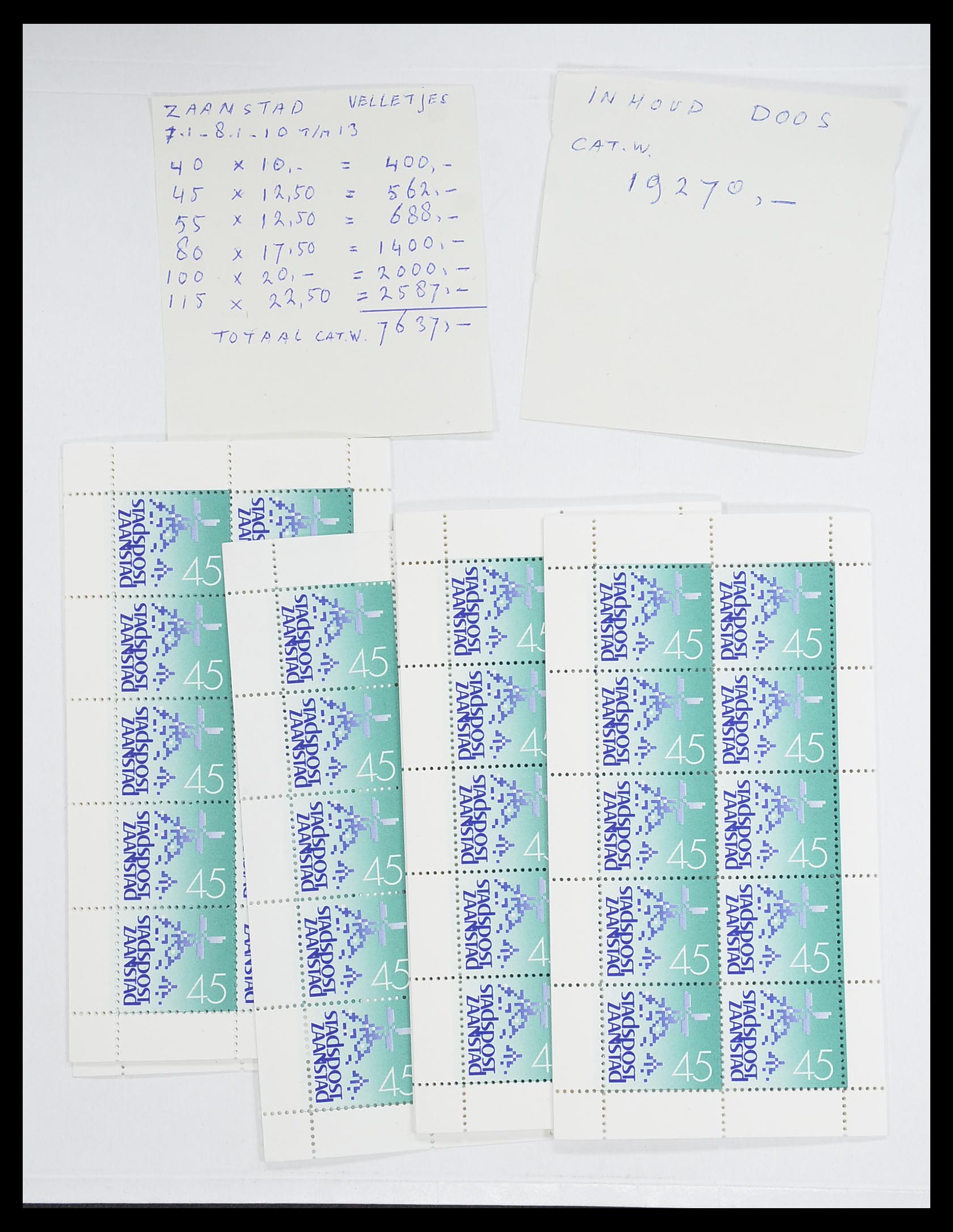 33543 691 - Postzegelverzameling 33543 Nederland stadspost 1969-2017.