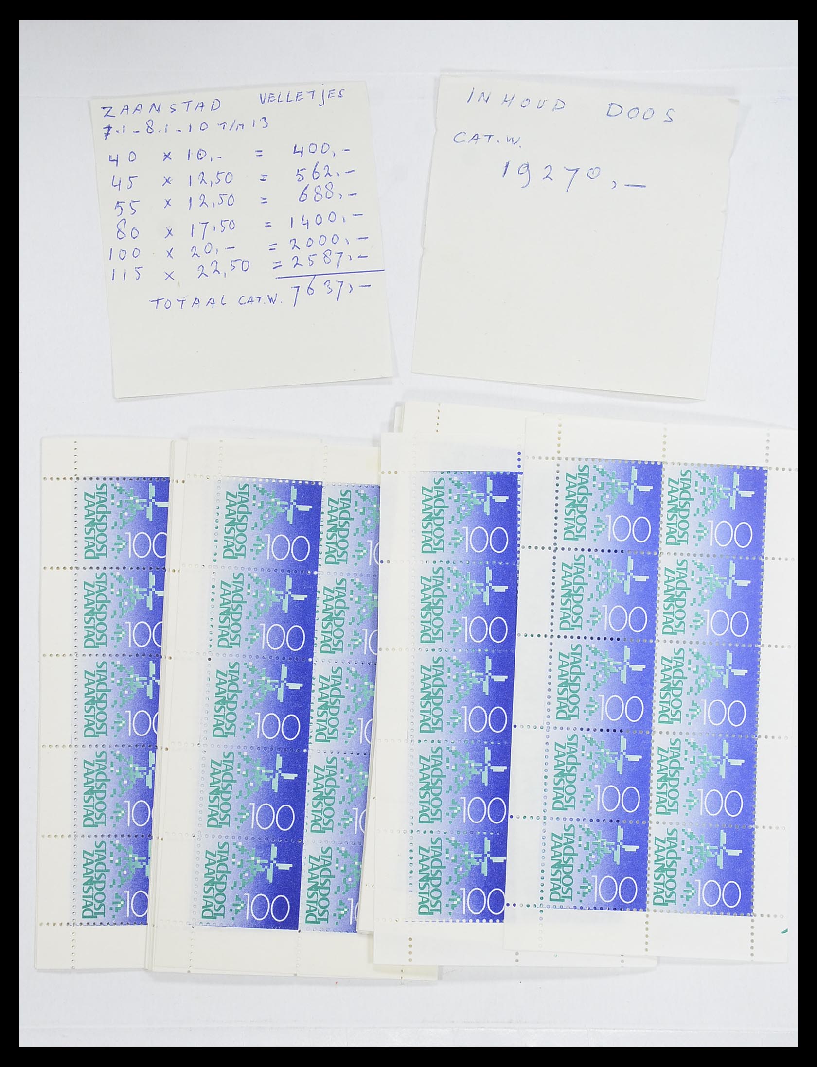 33543 694 - Postzegelverzameling 33543 Nederland stadspost 1969-2017.