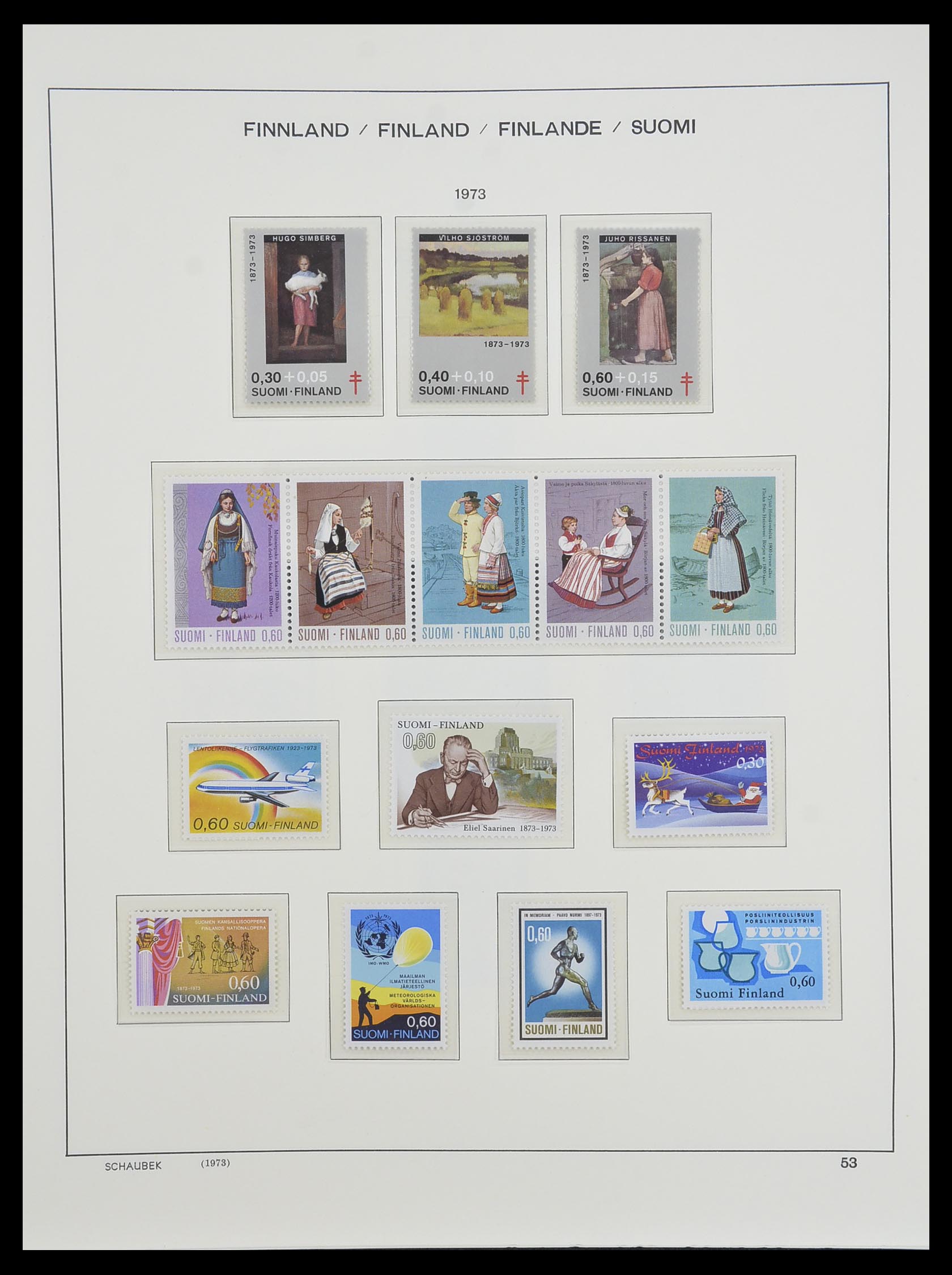 33547 065 - Postzegelverzameling 33547 Finland 1860-2000.