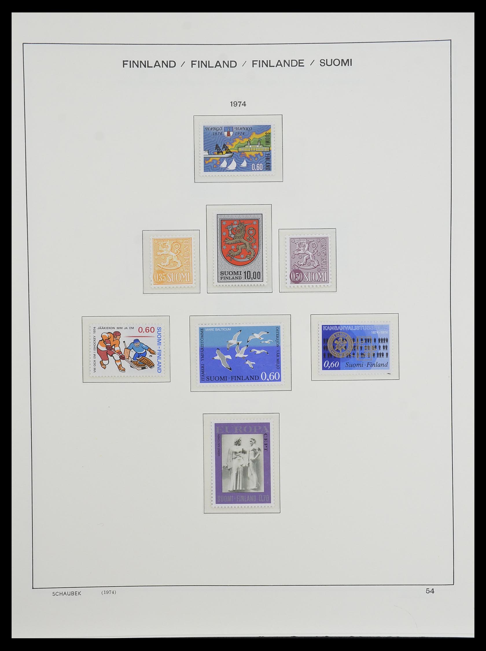 33547 066 - Postzegelverzameling 33547 Finland 1860-2000.