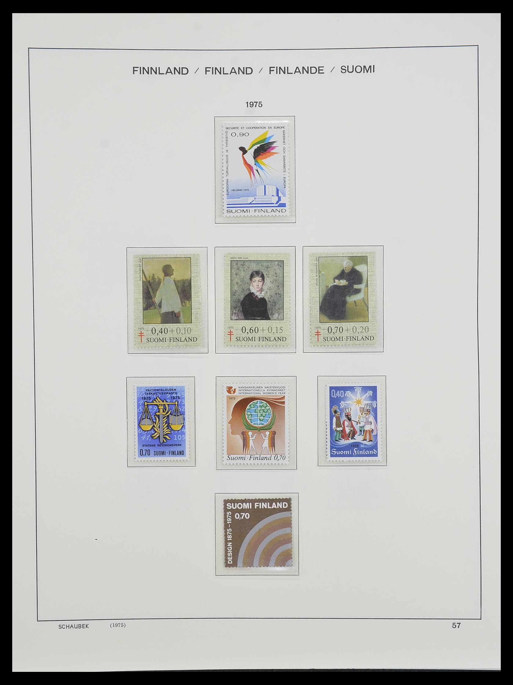 33547 071 - Postzegelverzameling 33547 Finland 1860-2000.