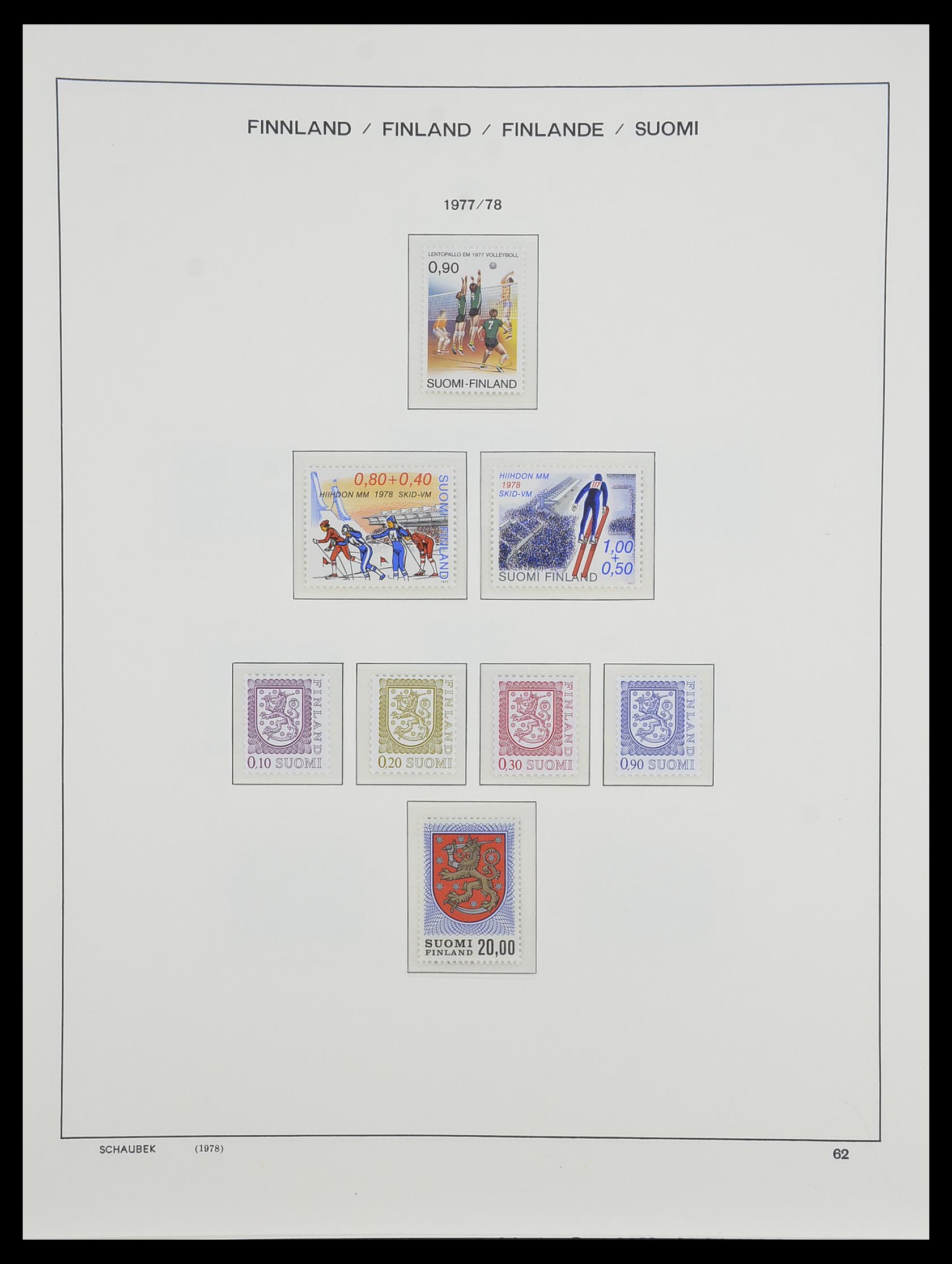33547 076 - Postzegelverzameling 33547 Finland 1860-2000.