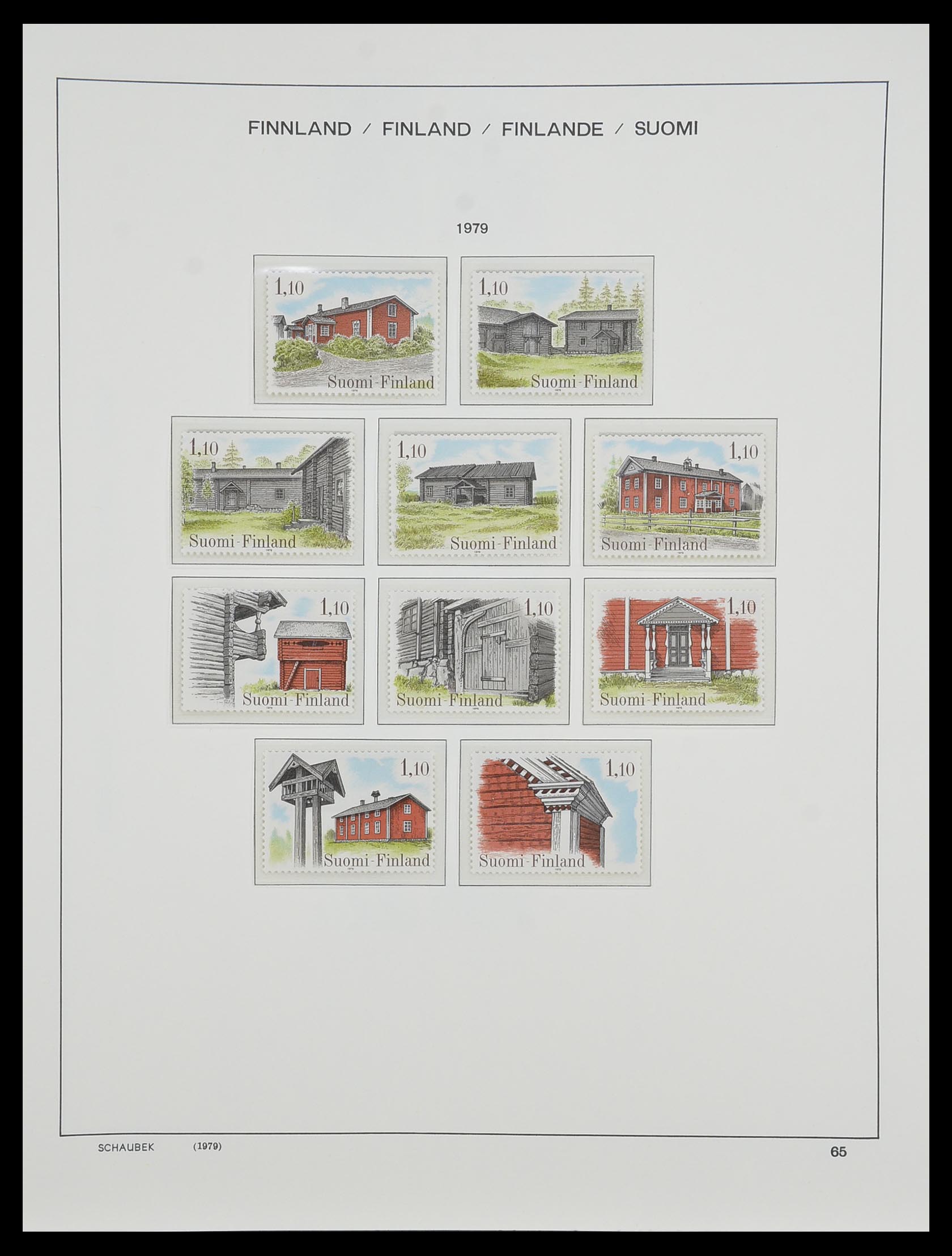 33547 079 - Postzegelverzameling 33547 Finland 1860-2000.