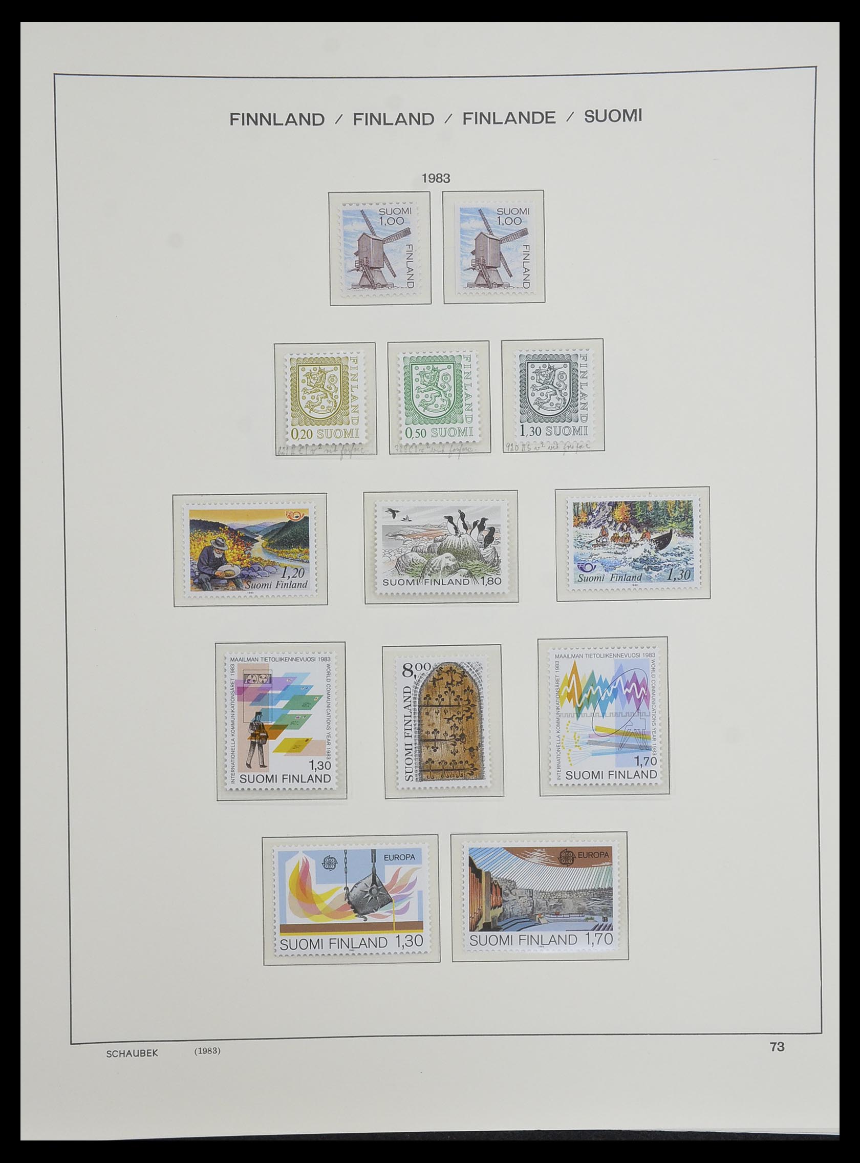 33547 089 - Postzegelverzameling 33547 Finland 1860-2000.