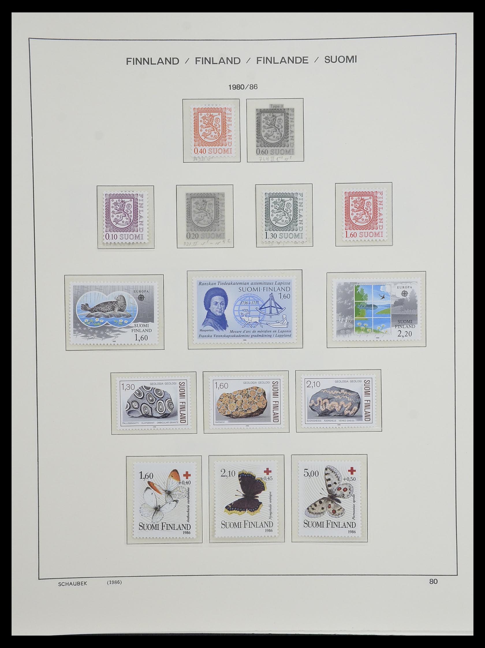 33547 097 - Postzegelverzameling 33547 Finland 1860-2000.