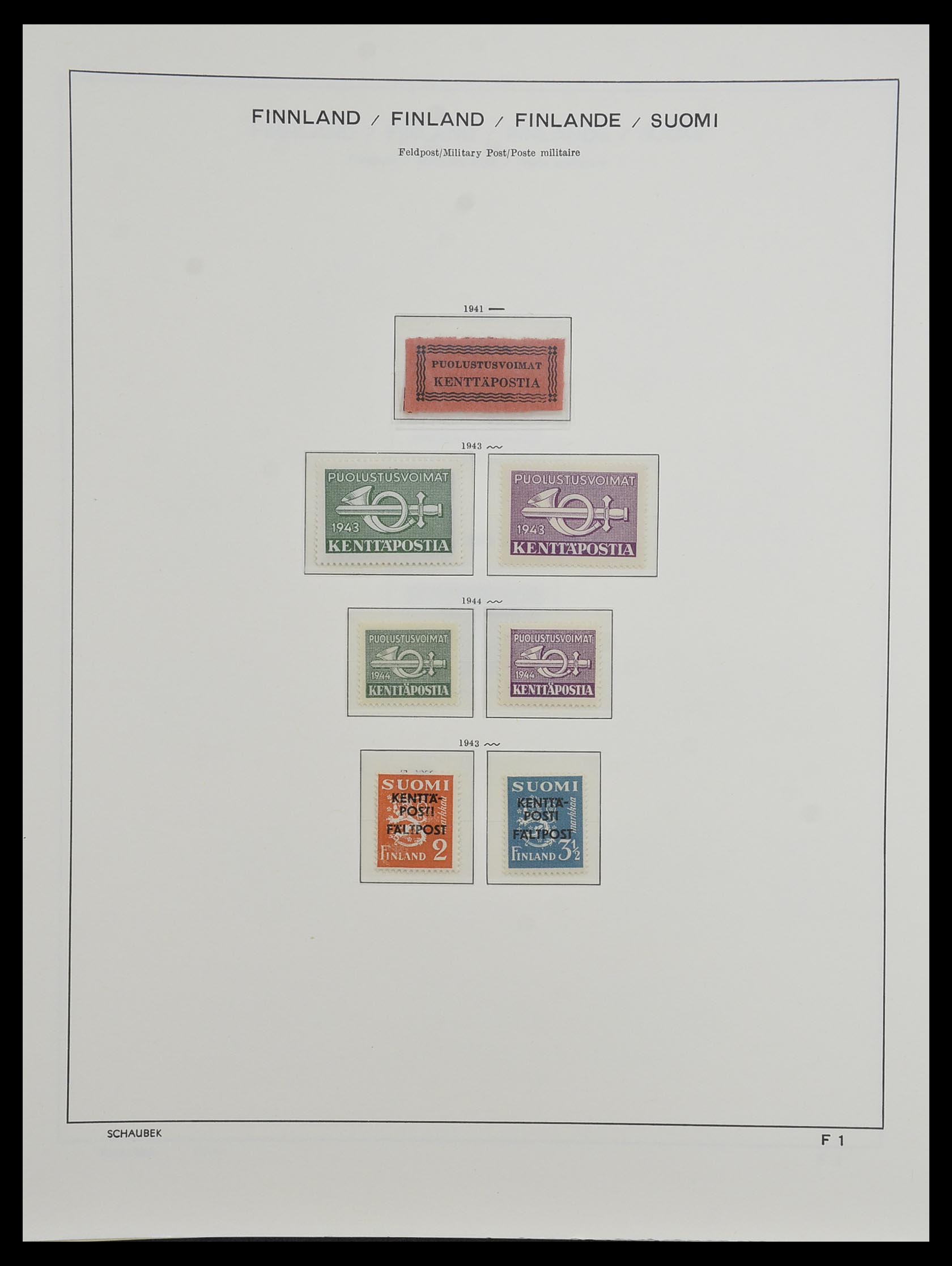 33547 101 - Postzegelverzameling 33547 Finland 1860-2000.