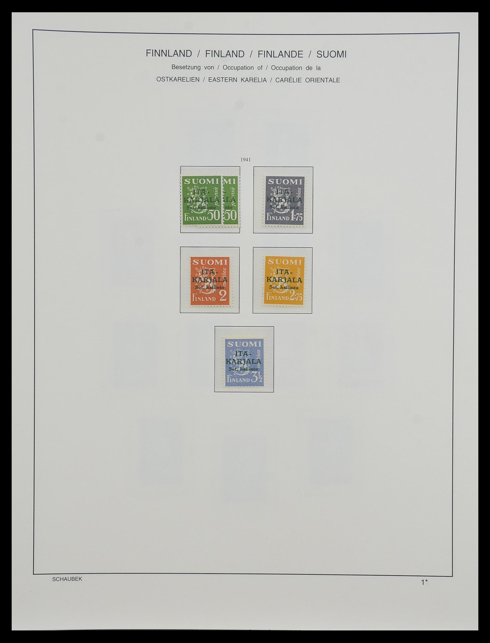 33547 107 - Postzegelverzameling 33547 Finland 1860-2000.