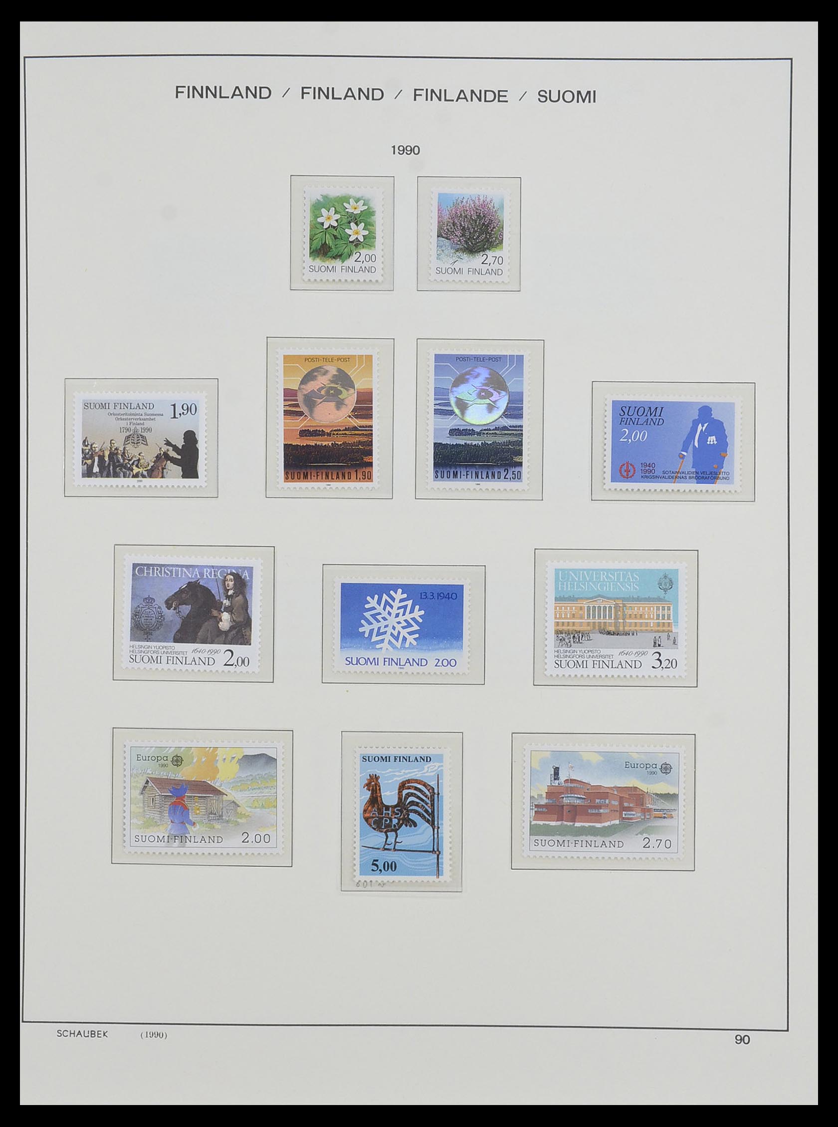 33547 124 - Postzegelverzameling 33547 Finland 1860-2000.