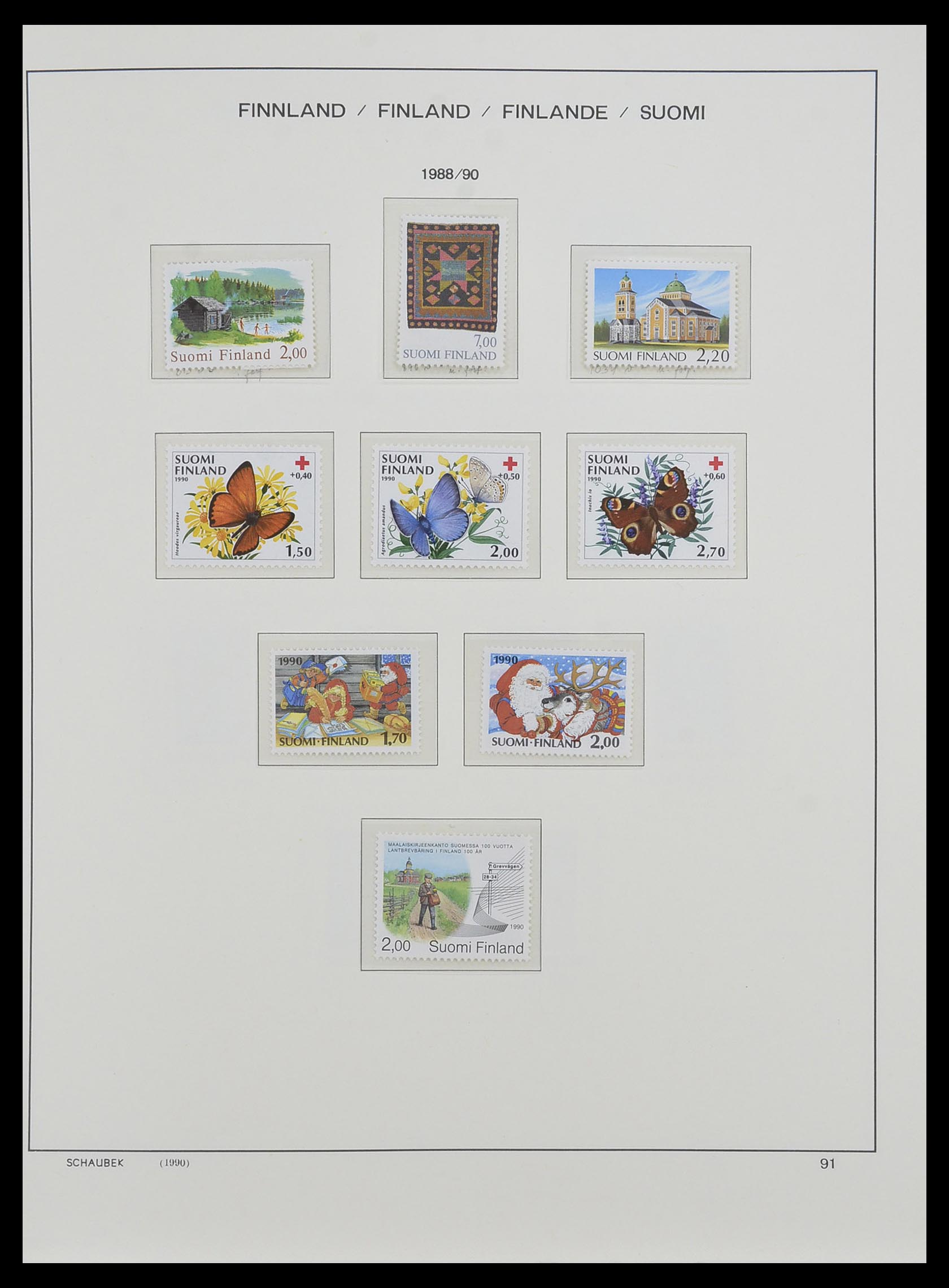 33547 125 - Postzegelverzameling 33547 Finland 1860-2000.