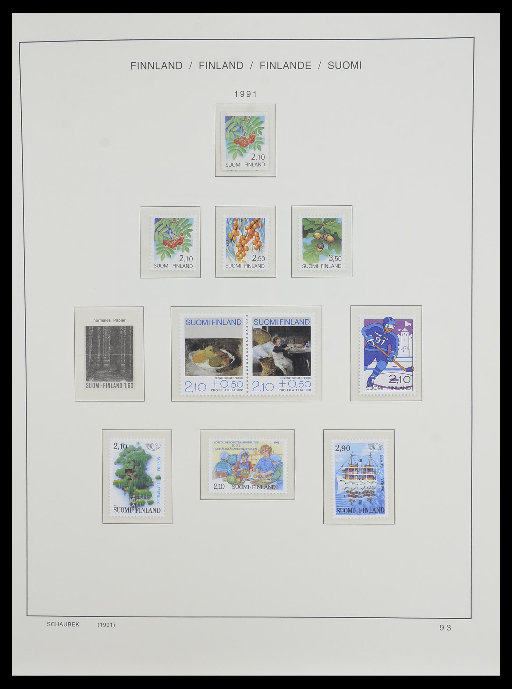 33547 128 - Postzegelverzameling 33547 Finland 1860-2000.