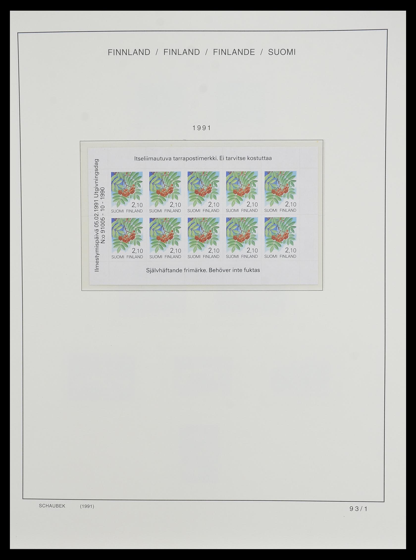 33547 129 - Postzegelverzameling 33547 Finland 1860-2000.