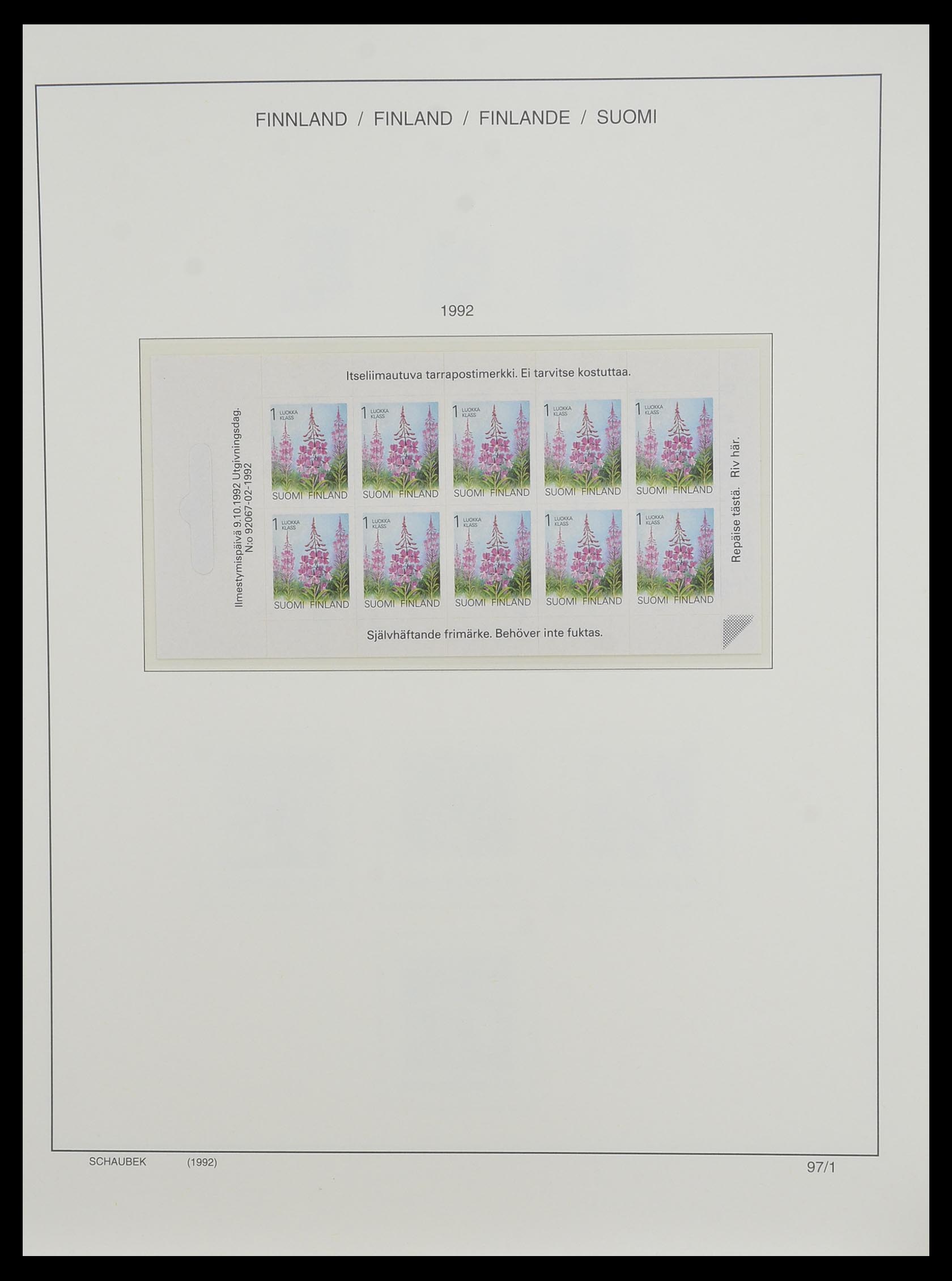 33547 135 - Postzegelverzameling 33547 Finland 1860-2000.