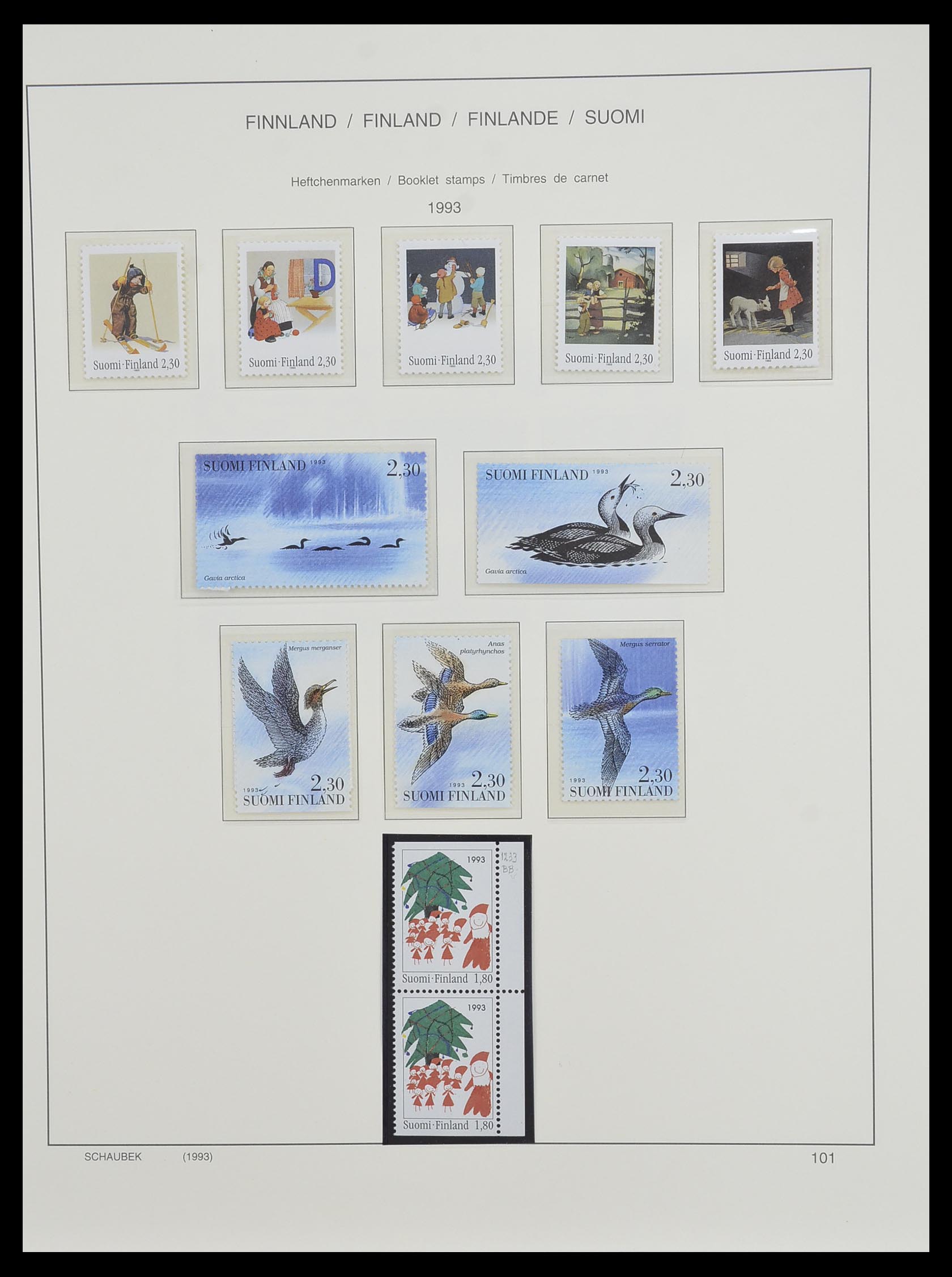33547 140 - Postzegelverzameling 33547 Finland 1860-2000.