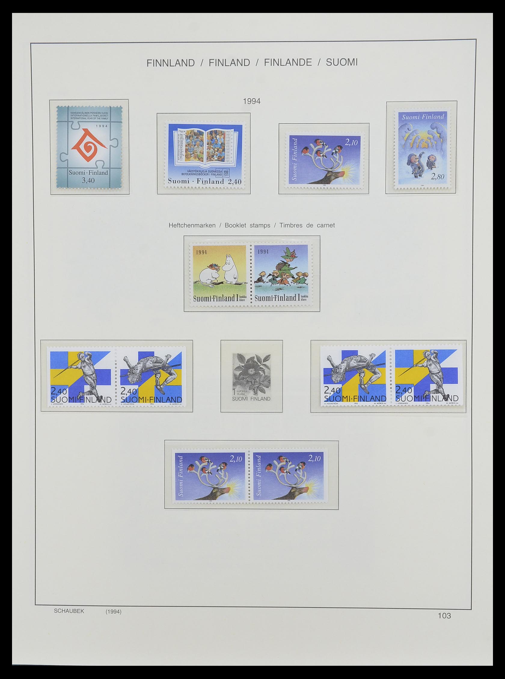 33547 143 - Postzegelverzameling 33547 Finland 1860-2000.