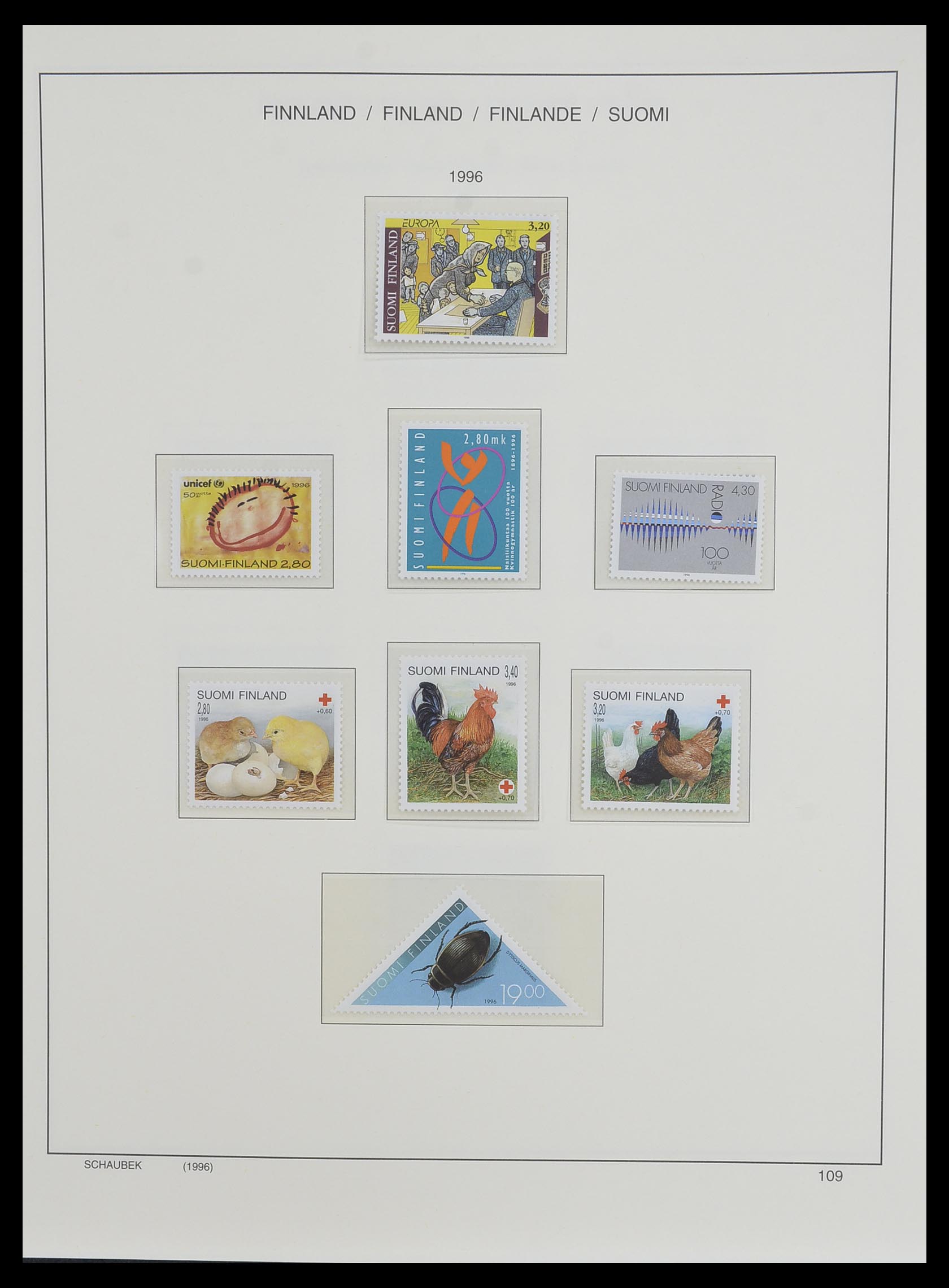 33547 153 - Postzegelverzameling 33547 Finland 1860-2000.