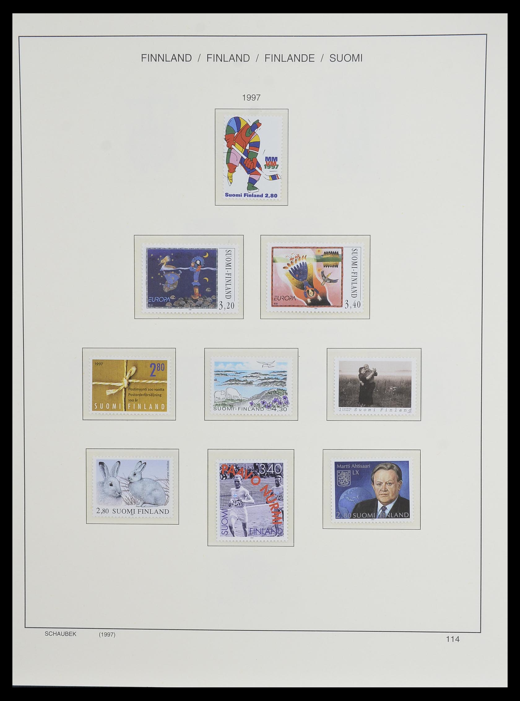 33547 159 - Postzegelverzameling 33547 Finland 1860-2000.