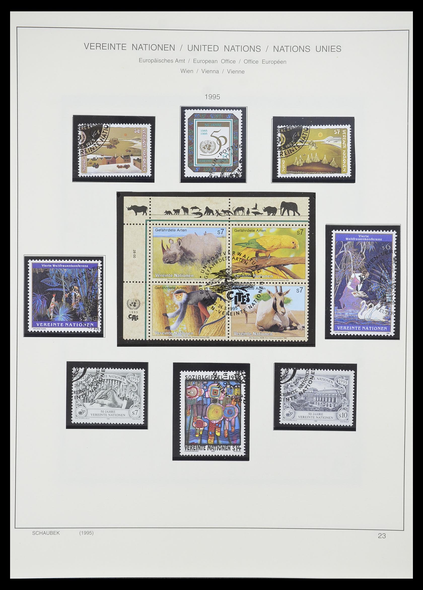 33637 835 - Postzegelverzameling 33637 Verenigde Naties 1951-2005.
