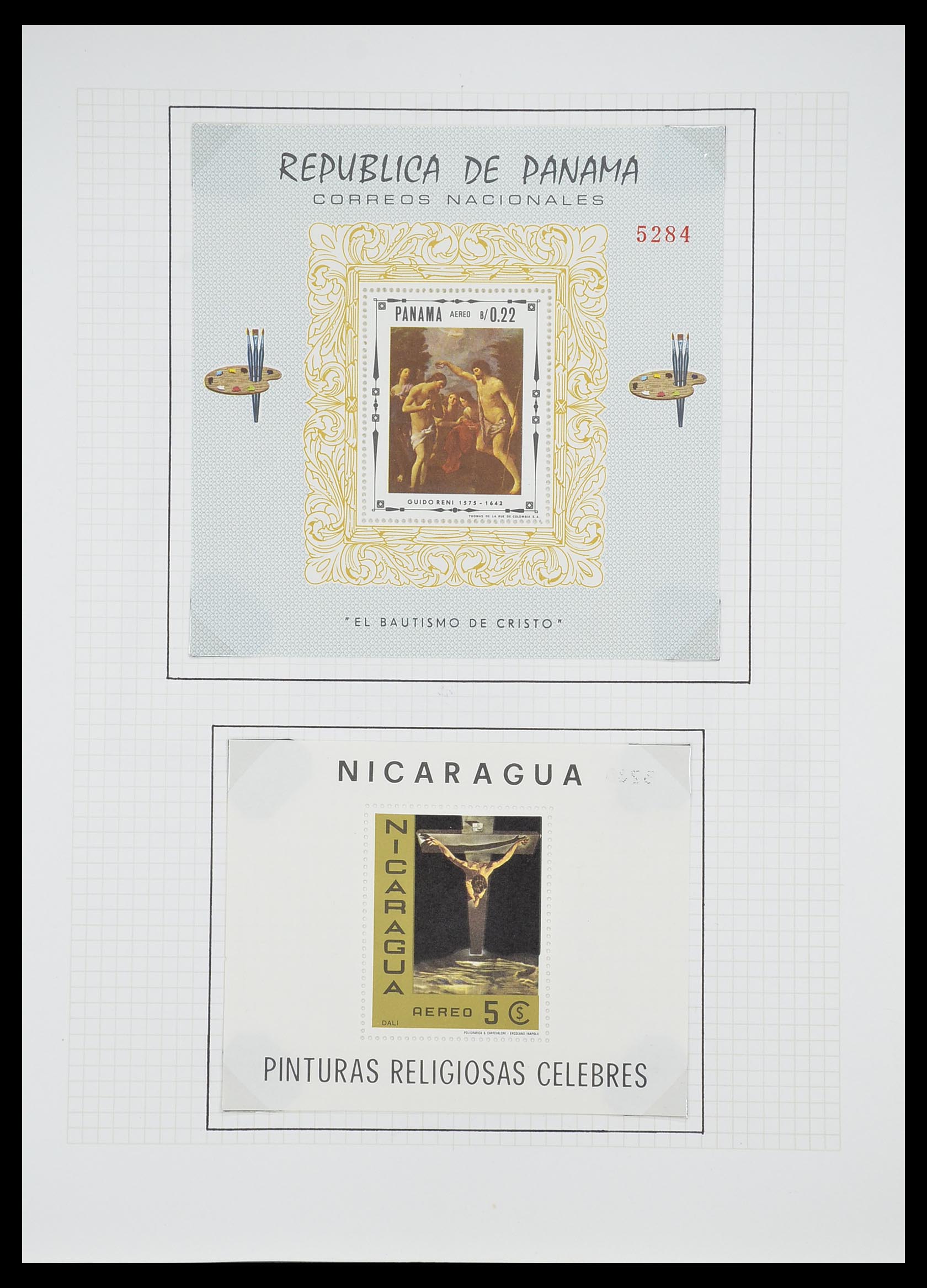 33657 0119 - Postzegelverzameling 33657 Motief Religie 1900-1990.