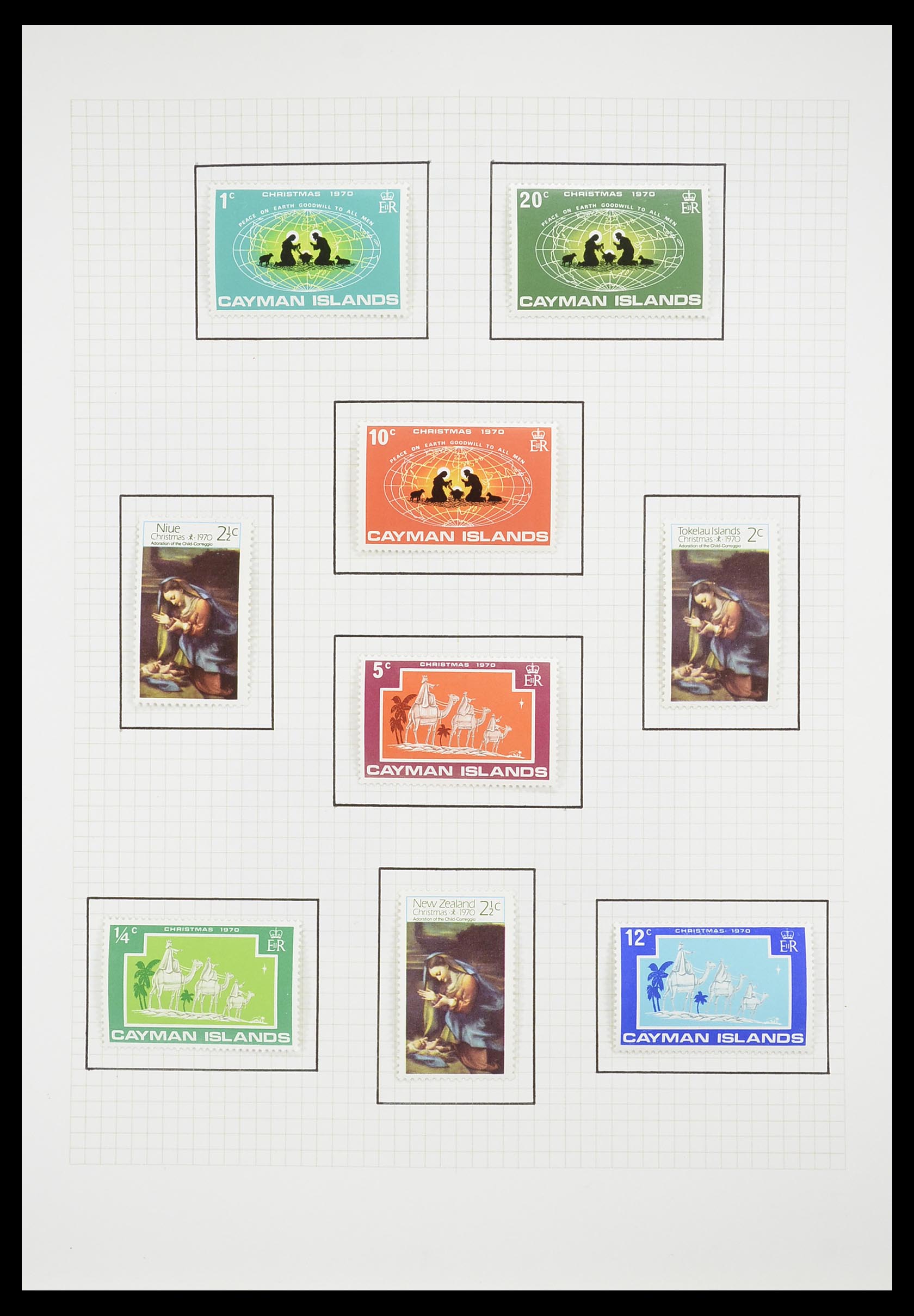 33657 1563 - Postzegelverzameling 33657 Motief Religie 1900-1990.