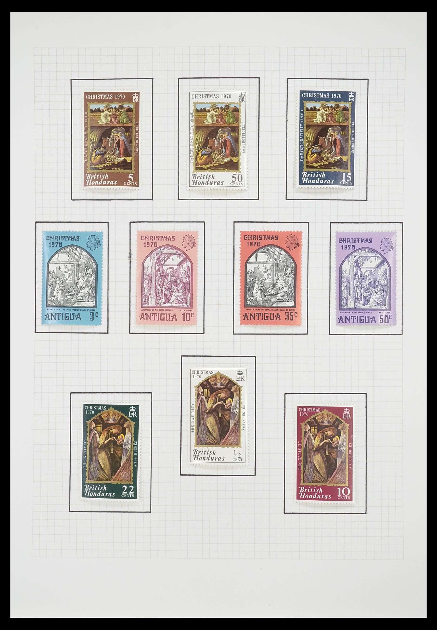 33657 1565 - Postzegelverzameling 33657 Motief Religie 1900-1990.