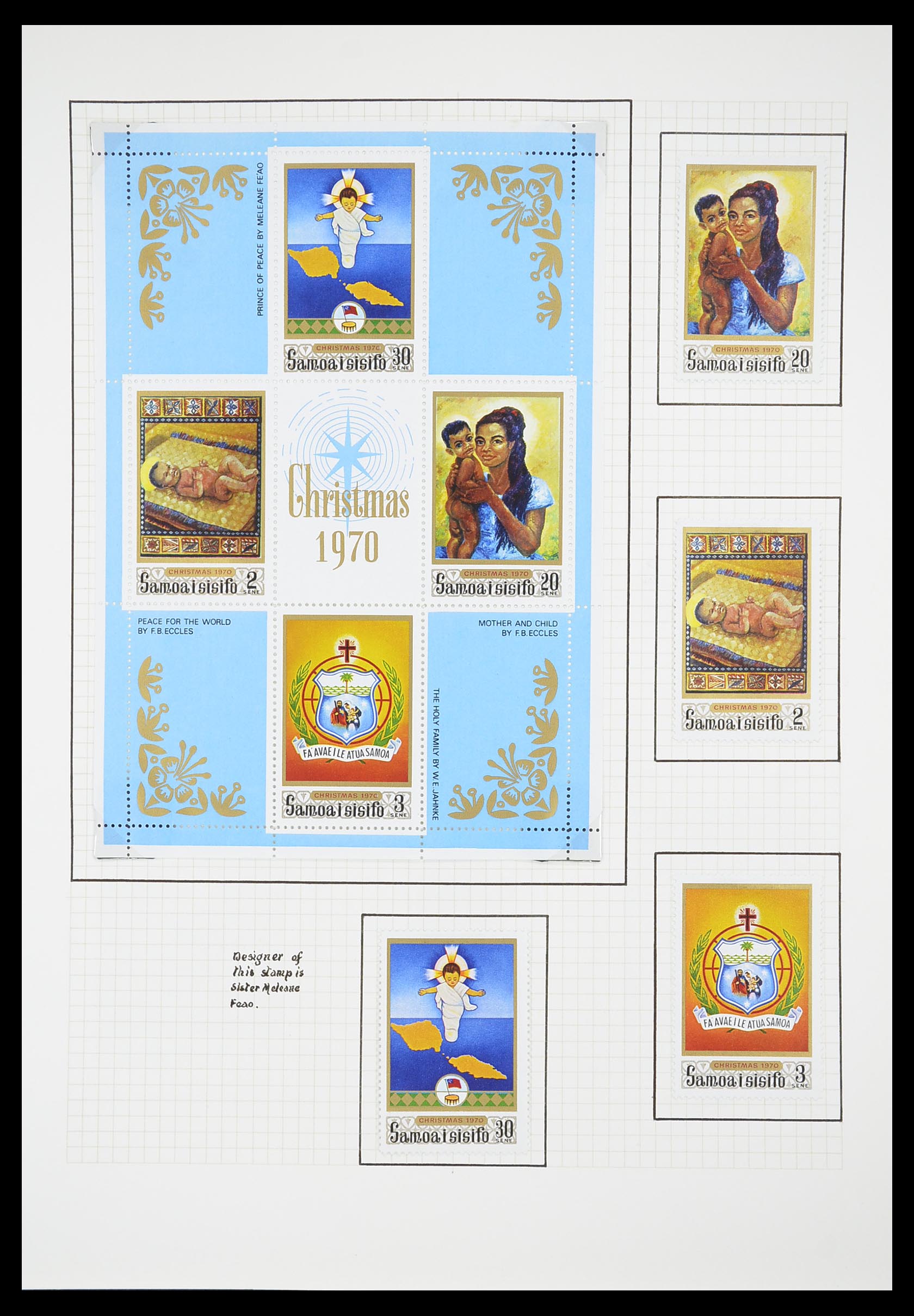 33657 1568 - Postzegelverzameling 33657 Motief Religie 1900-1990.