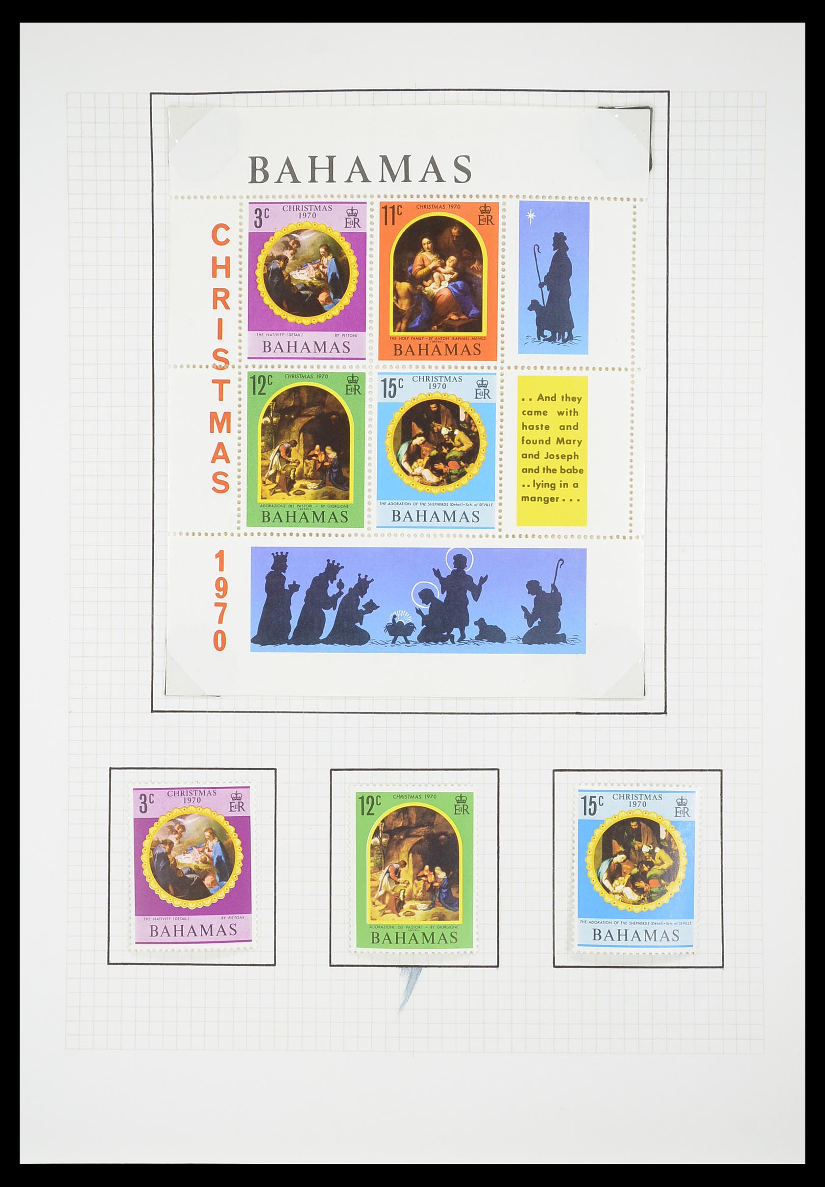 33657 1572 - Postzegelverzameling 33657 Motief Religie 1900-1990.