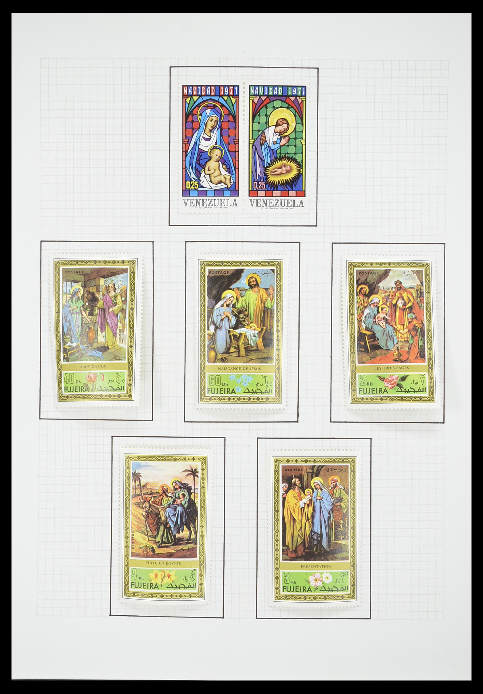 33657 1579 - Postzegelverzameling 33657 Motief Religie 1900-1990.