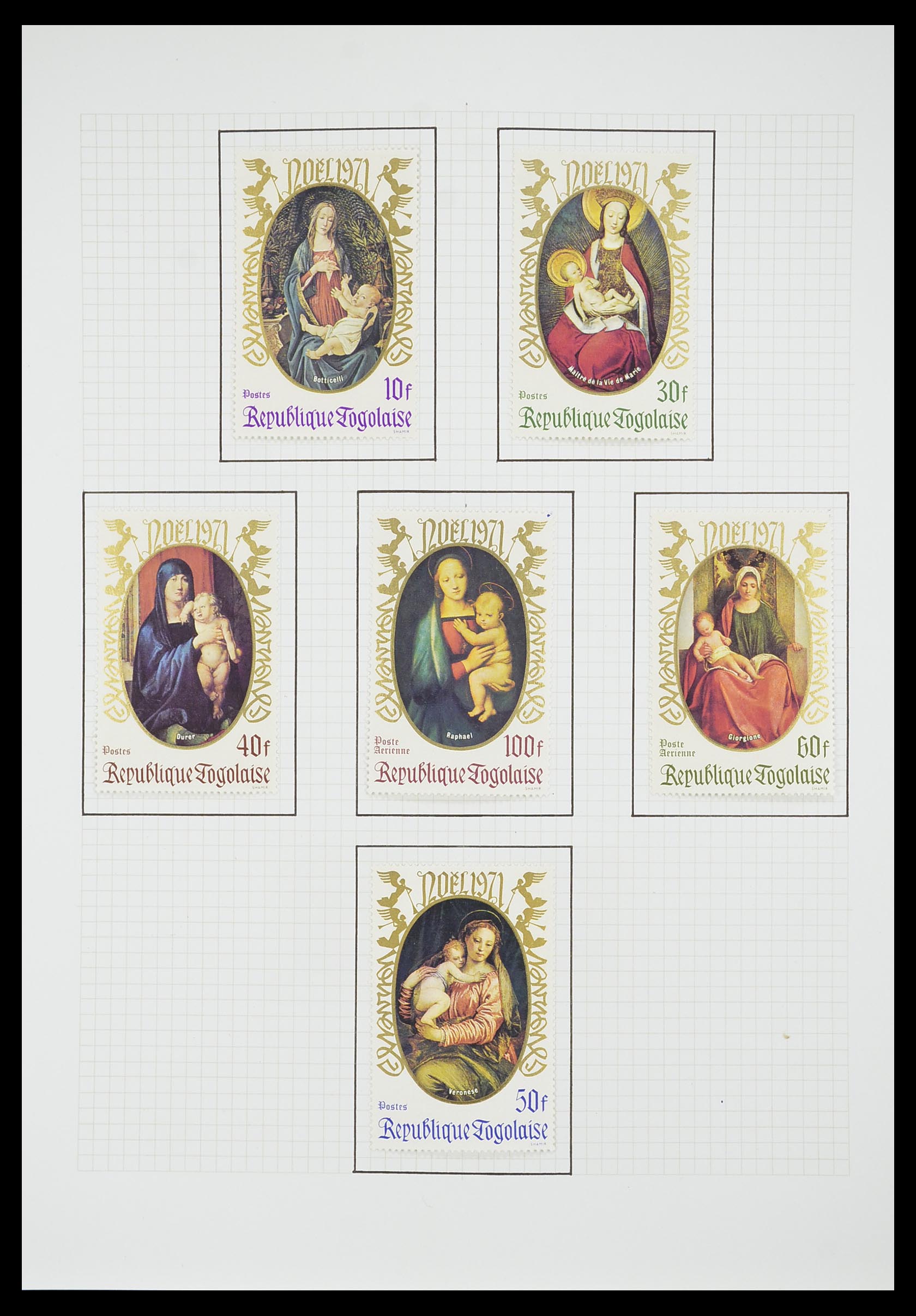 33657 1580 - Postzegelverzameling 33657 Motief Religie 1900-1990.