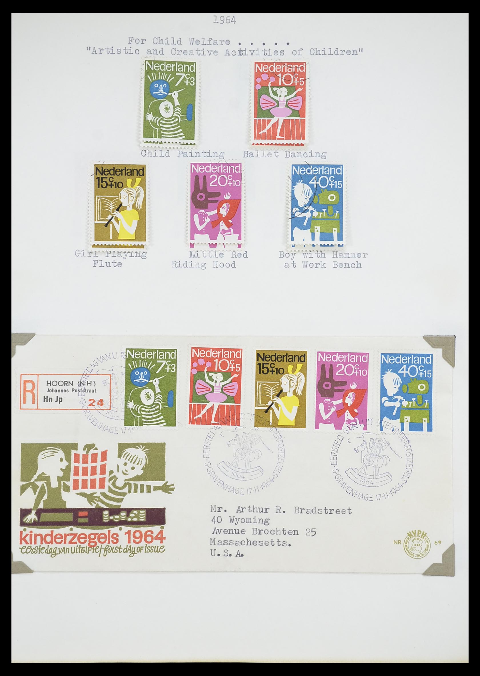 33662 164 - Postzegelverzameling 33662 Nederland 1852-1995.