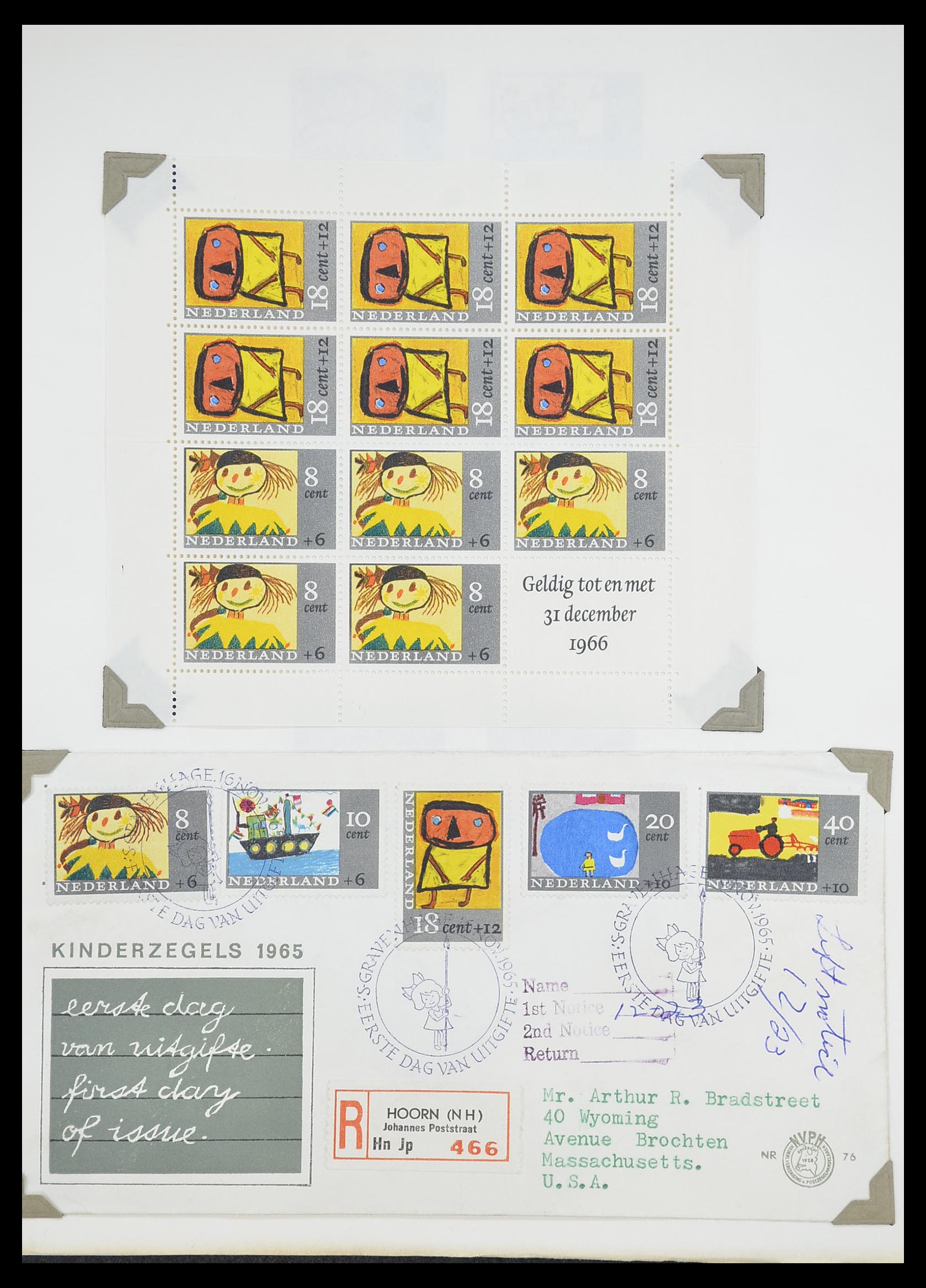 33662 166 - Postzegelverzameling 33662 Nederland 1852-1995.