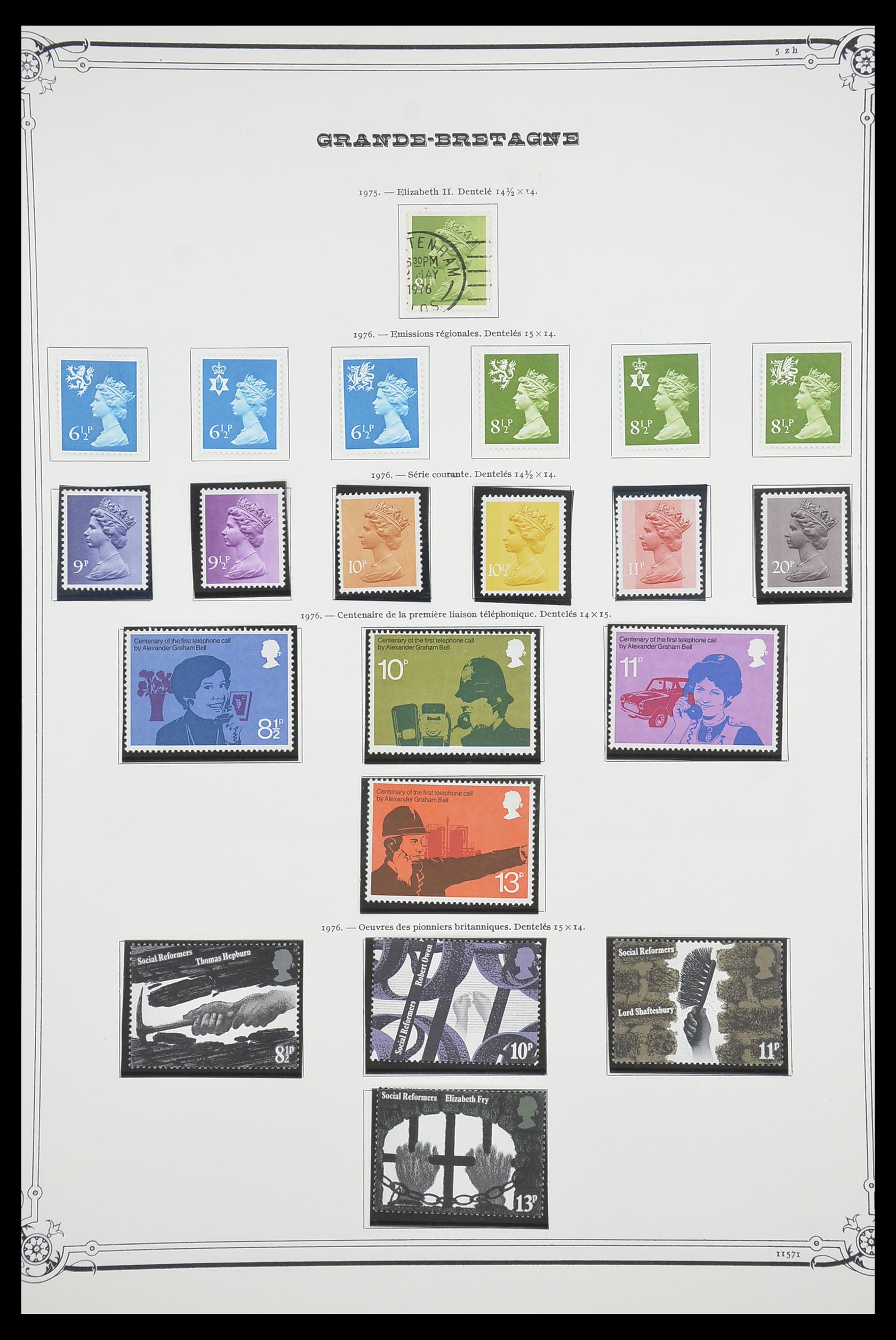 33690 044 - Postzegelverzameling 33690 Engeland 1840-1976.