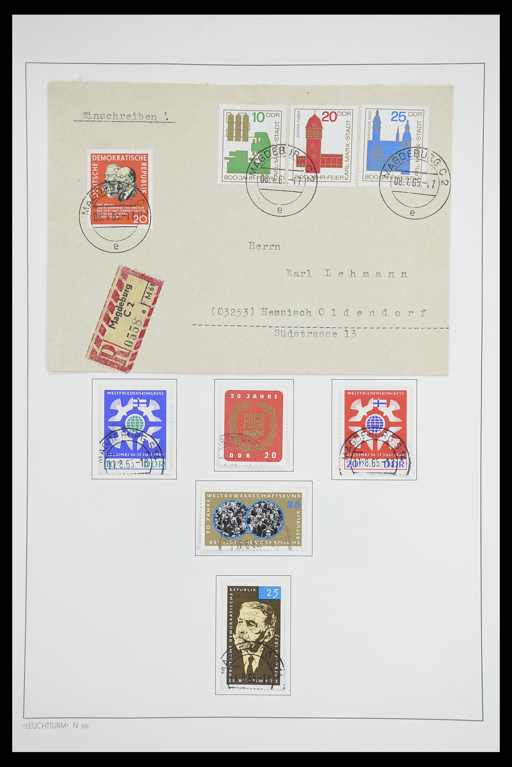 33709 101 - Postzegelverzameling 33709 DDR 1948-1973.