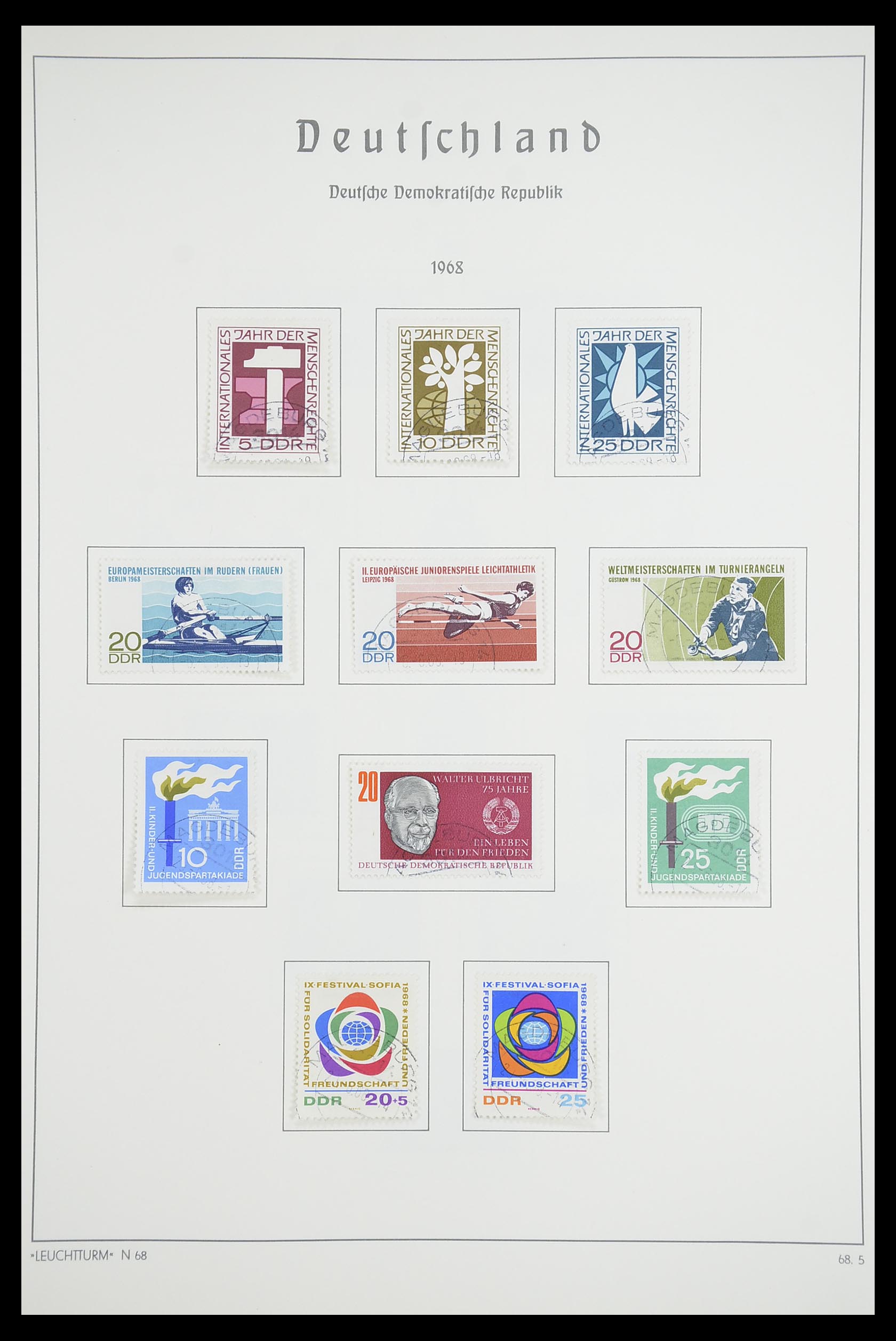 33709 129 - Postzegelverzameling 33709 DDR 1948-1973.