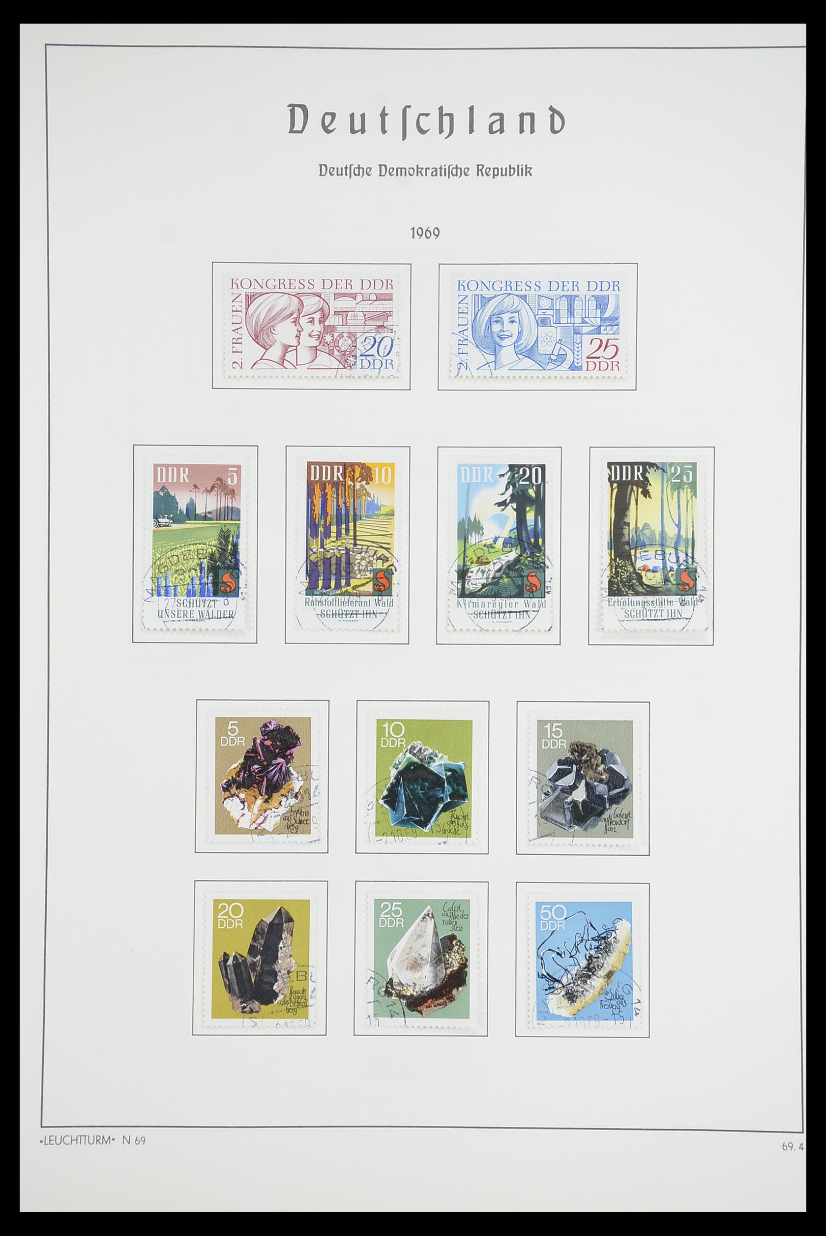 33709 139 - Postzegelverzameling 33709 DDR 1948-1973.