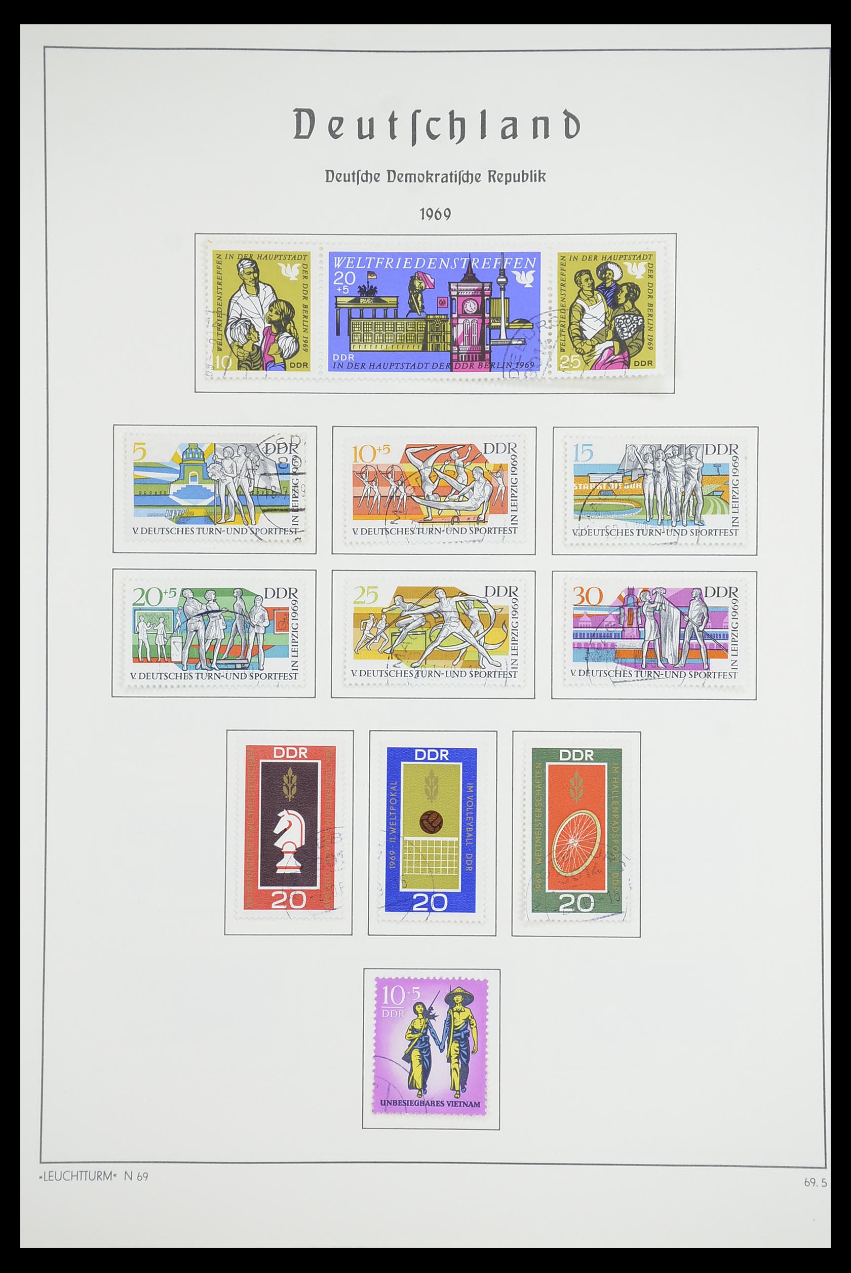 33709 140 - Postzegelverzameling 33709 DDR 1948-1973.